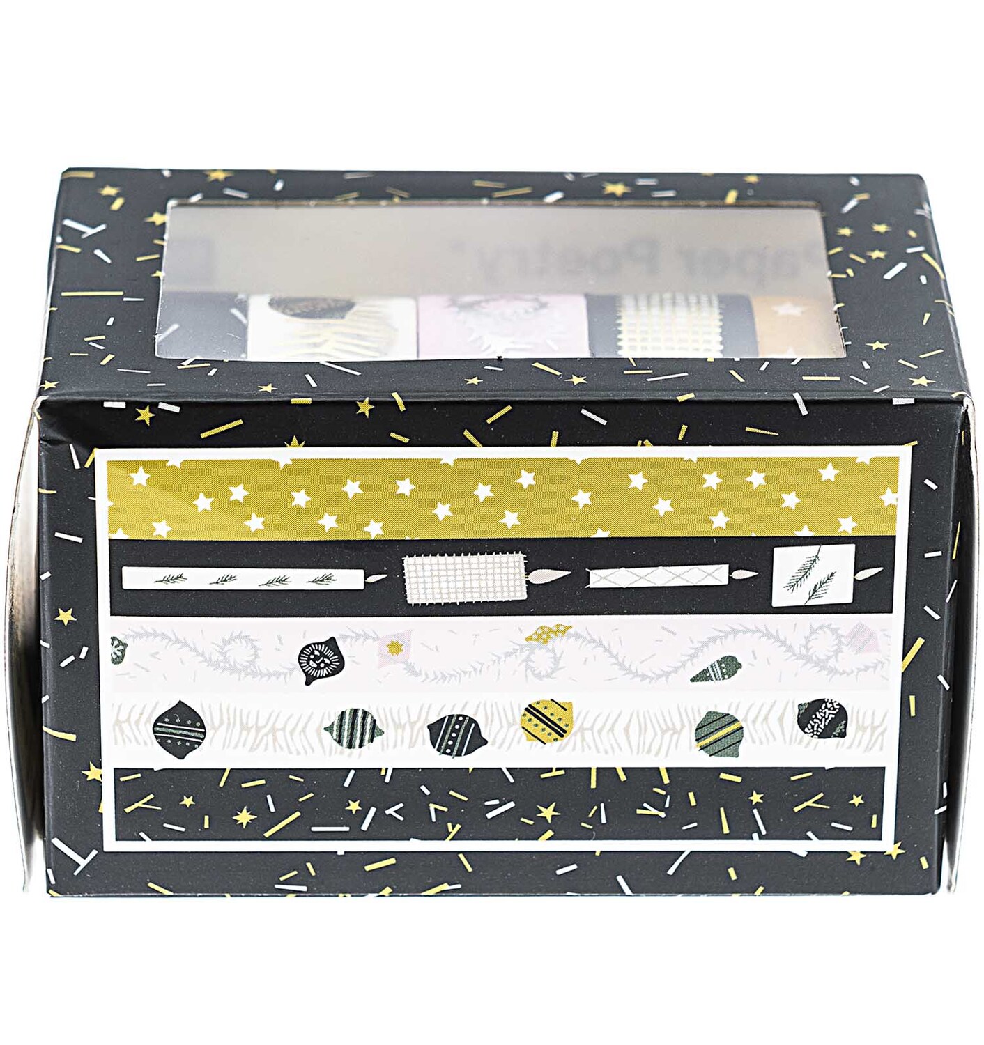 Paper Poetry Tape-Set Nostalgic Christmas mit fünf dekorativen Klebebändern in festlichem Design, ideal für kreative Weihnachtsprojekte.