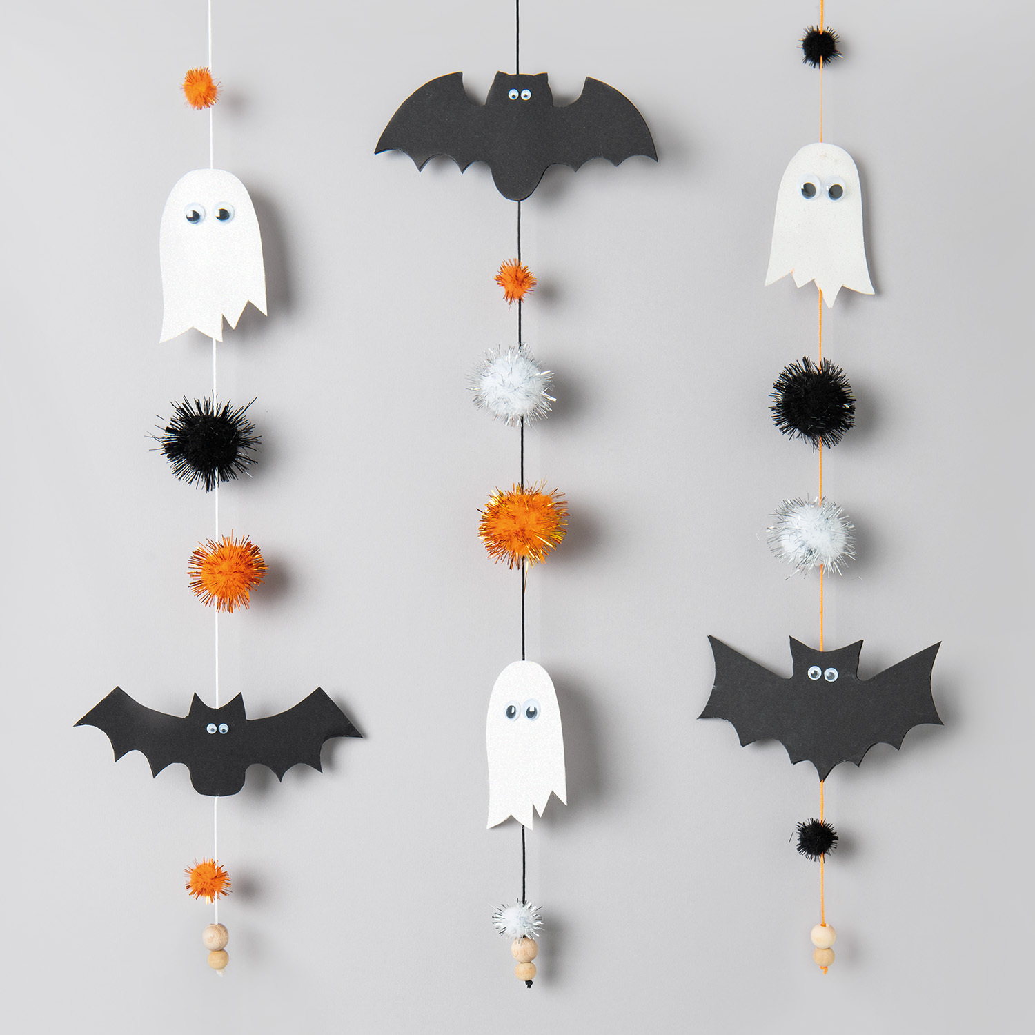 Bastelanleitung Halloween-Girlande von Rico Design