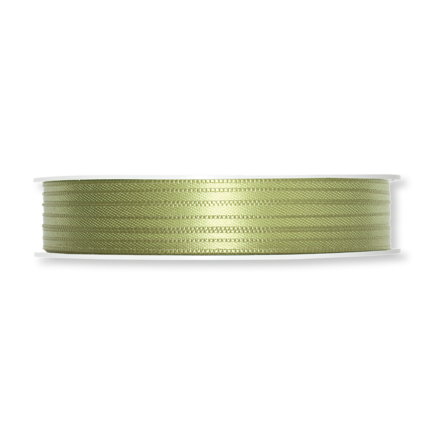 Satinband 3mm 10m Farbe Hellgrün von Halbach Seidenbänder 