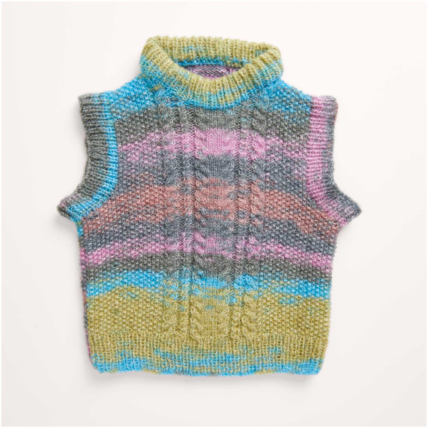 Gestrickter Pullunder: Modell 13 aus dem Heft Rico Kids 12