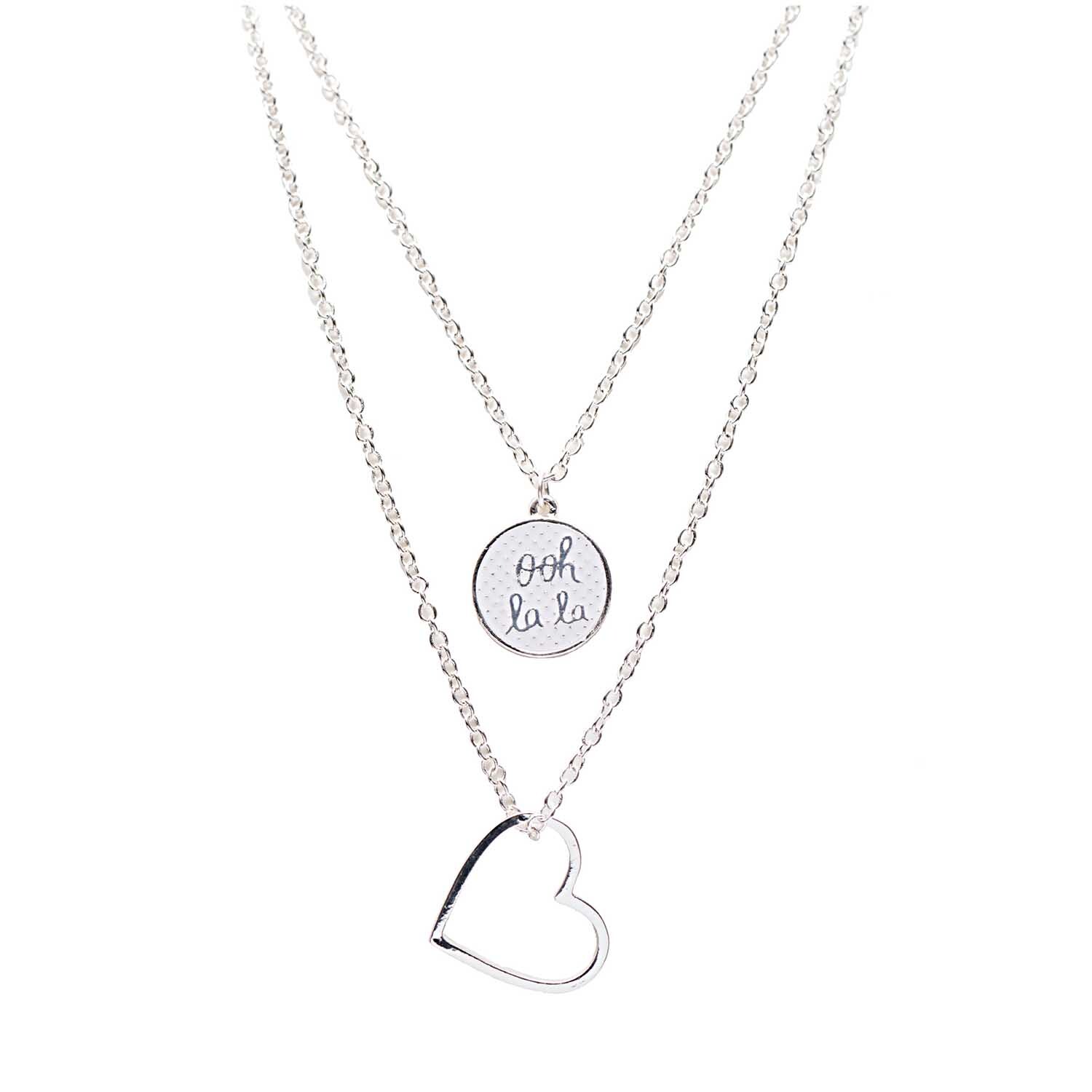 Gliederkette 2fach silber 55cm von Rico Design
