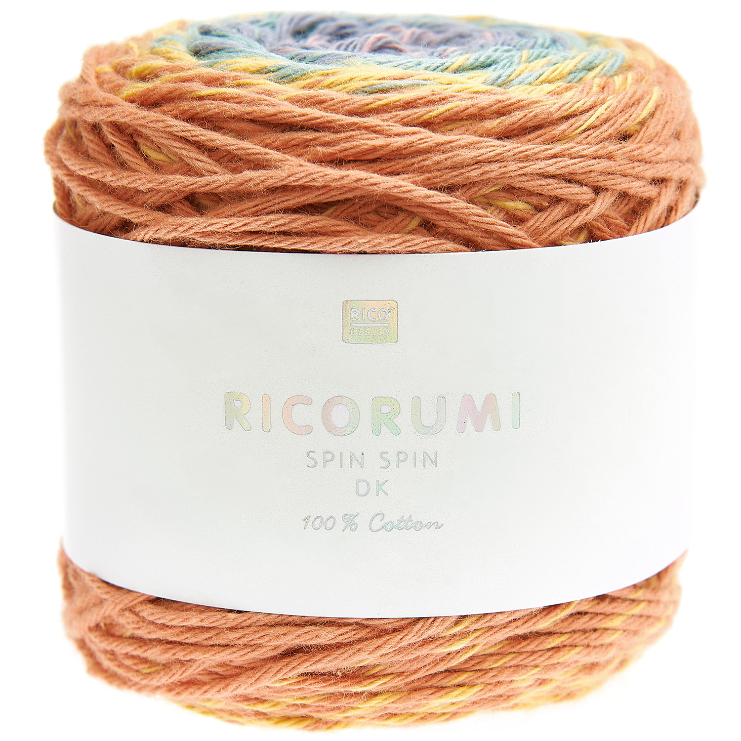 Ricorumi Spin Spin dk Häkelset Flame-Head, 100% Baumwolle, in Erdtönen, 50g Knäuel.