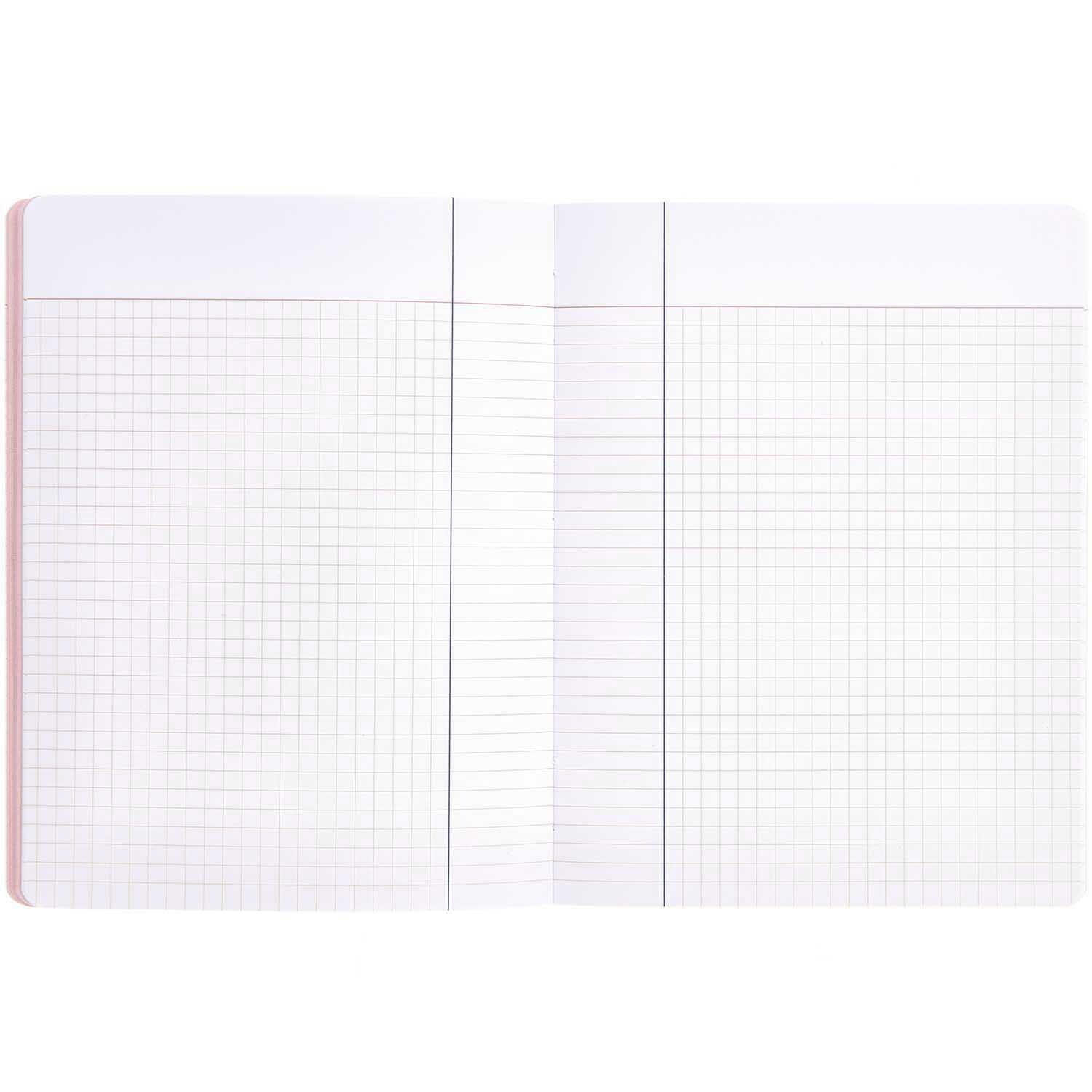Rico Design x Redfries Notizbuch mit Wolkenmotiv, 14,5x19cm, 128 Seiten, offen mit karierten Seiten.