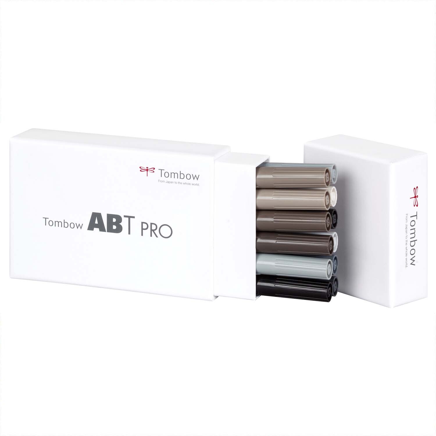 ABT PRO Grey Colours Alkoholbasierte Marker, 12-teiliges Set in eleganter Verpackung.
