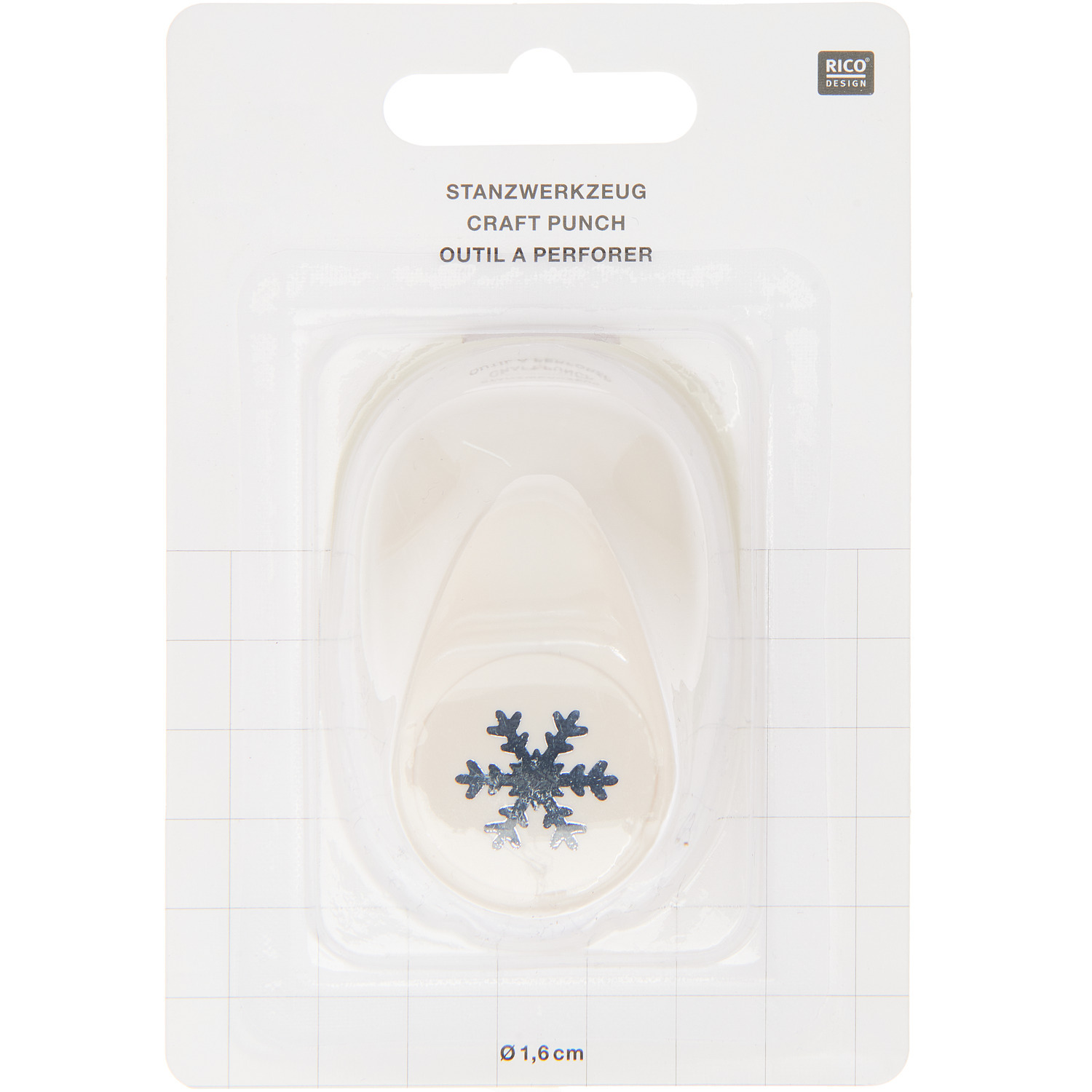 Paper Poetry Stanzer Eiskristall 1,6cm von Rico Design