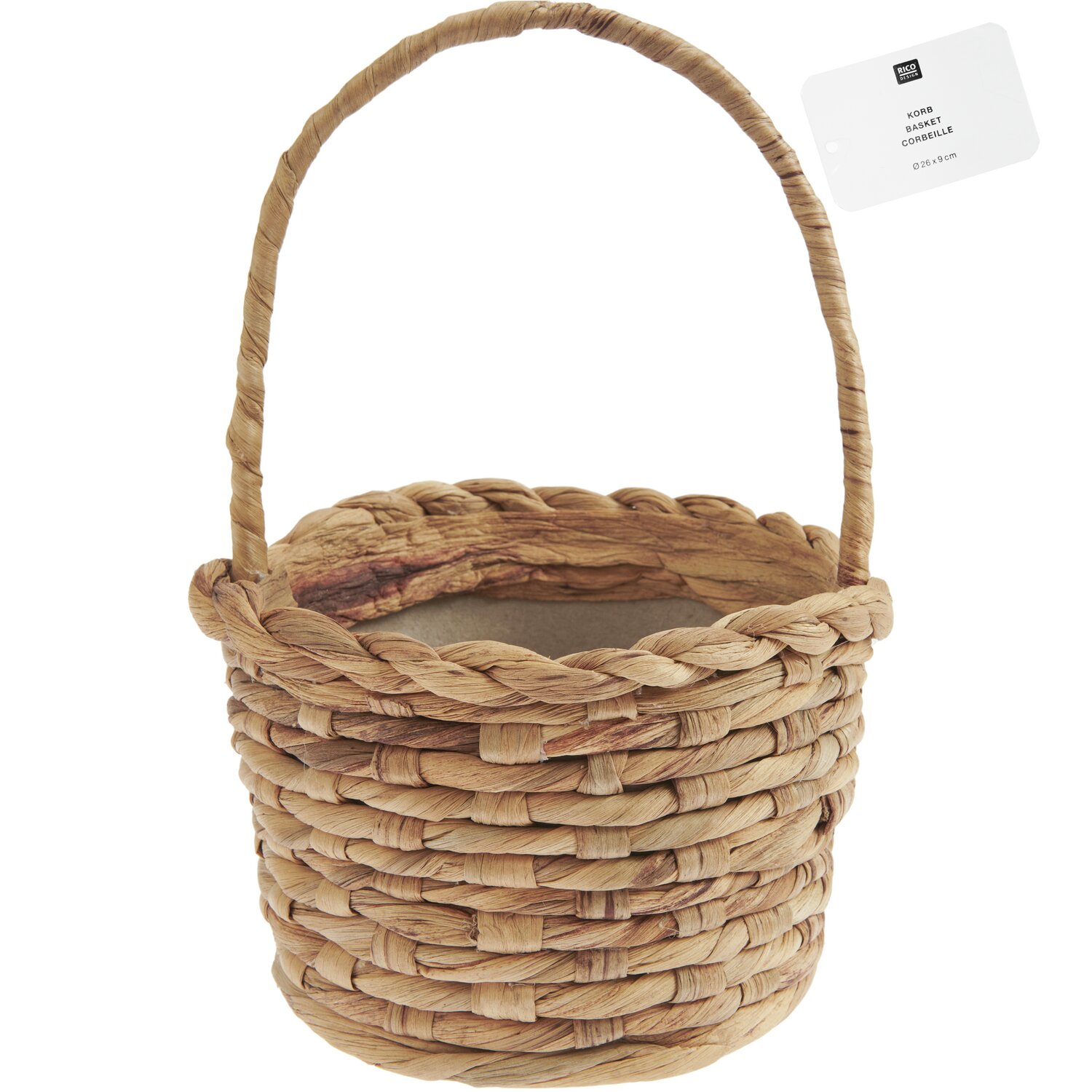 Korb geflochten Ø15x23cm von Rico Design