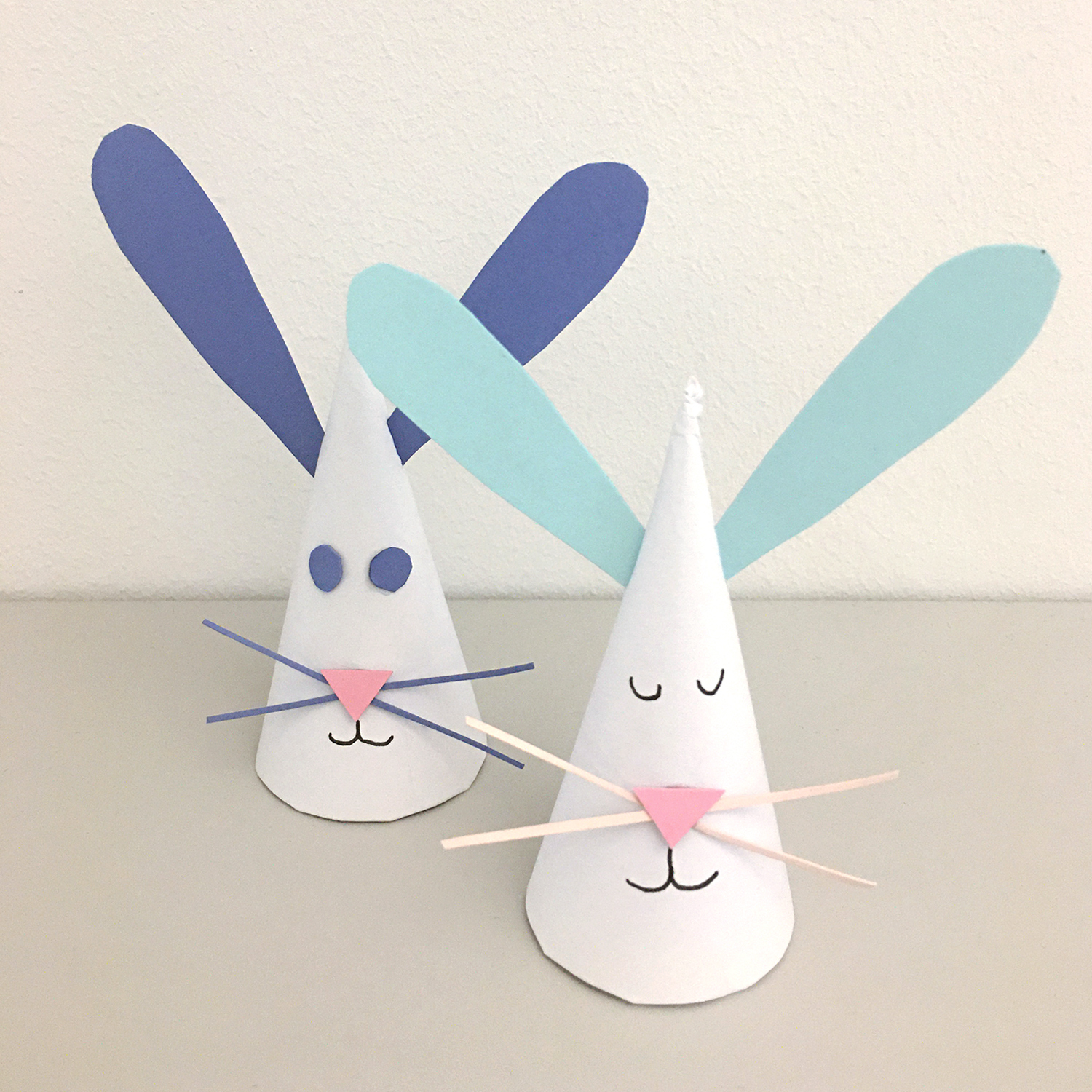 Bastelanleitung Osterhasen aus Spitztüten von idee. Creativmarkt 