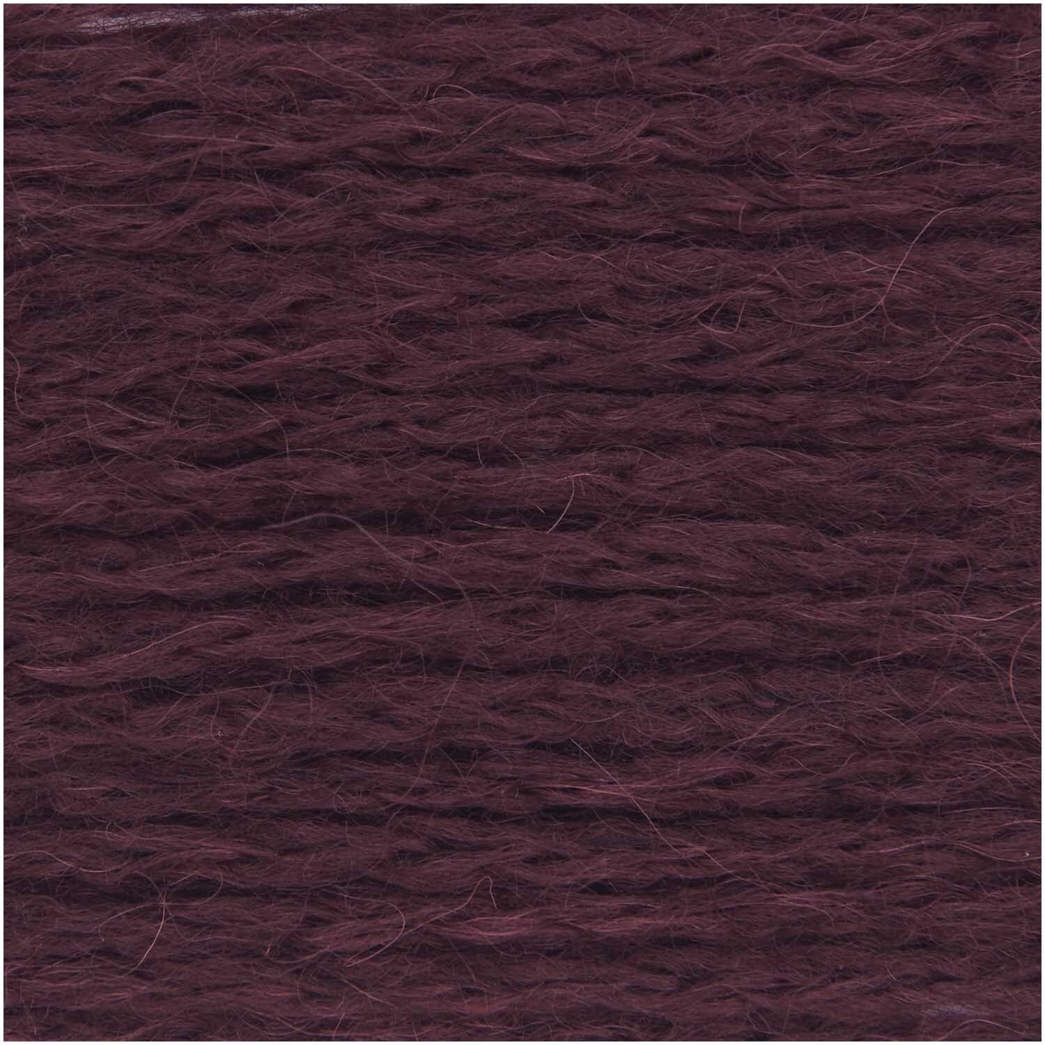 Rico Luxury Alpaca Superfine aran, weiches Garn in Weinrot, ideal für Strickprojekte.