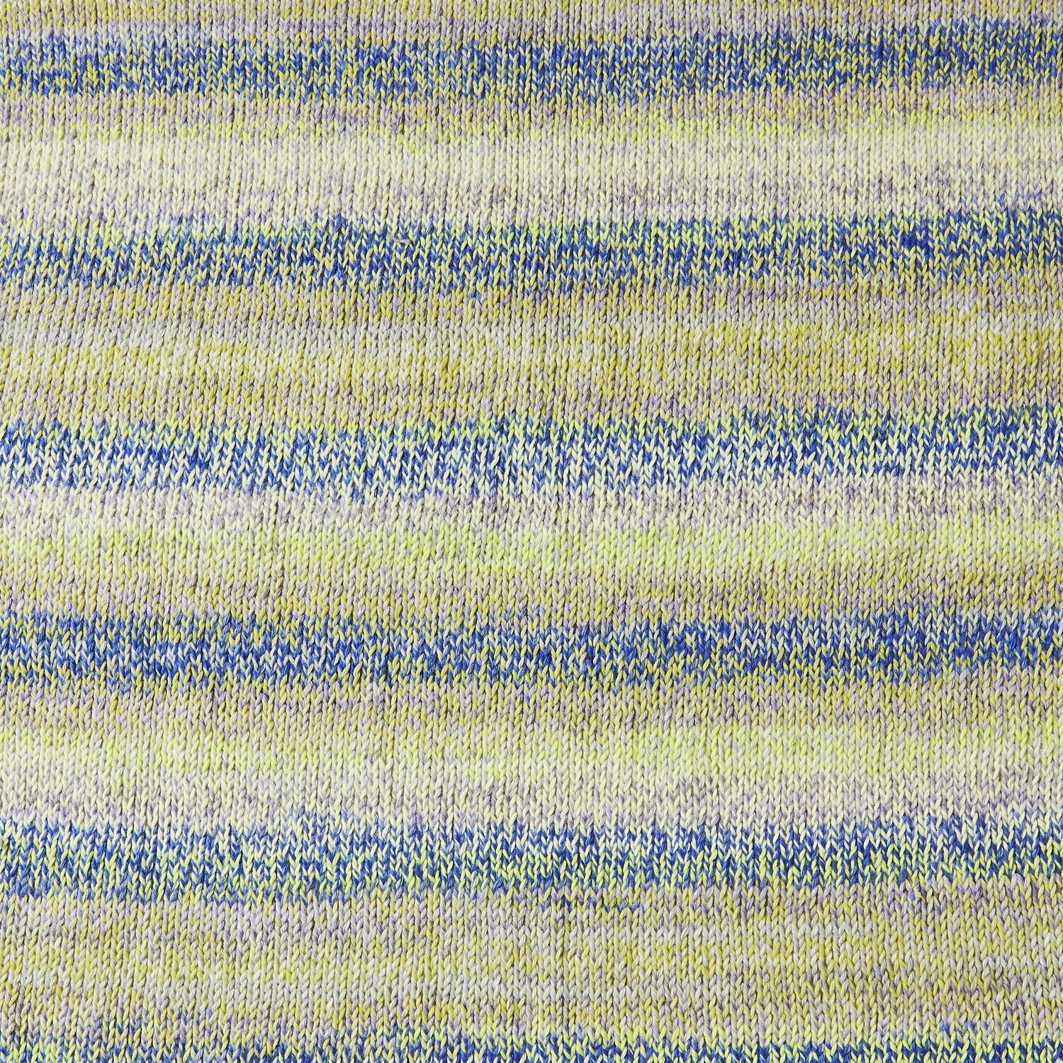 Creative Chic-Unique Cotton dk, gestricktes Muster in Blau und Gelb von Rico Design, 100g 240m.