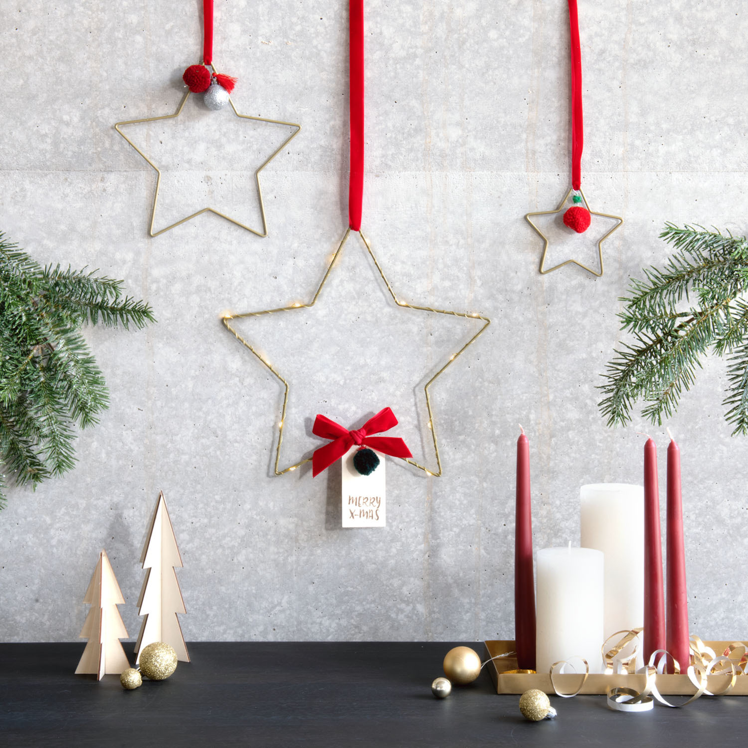 Metallring Stern gold von Rico Design