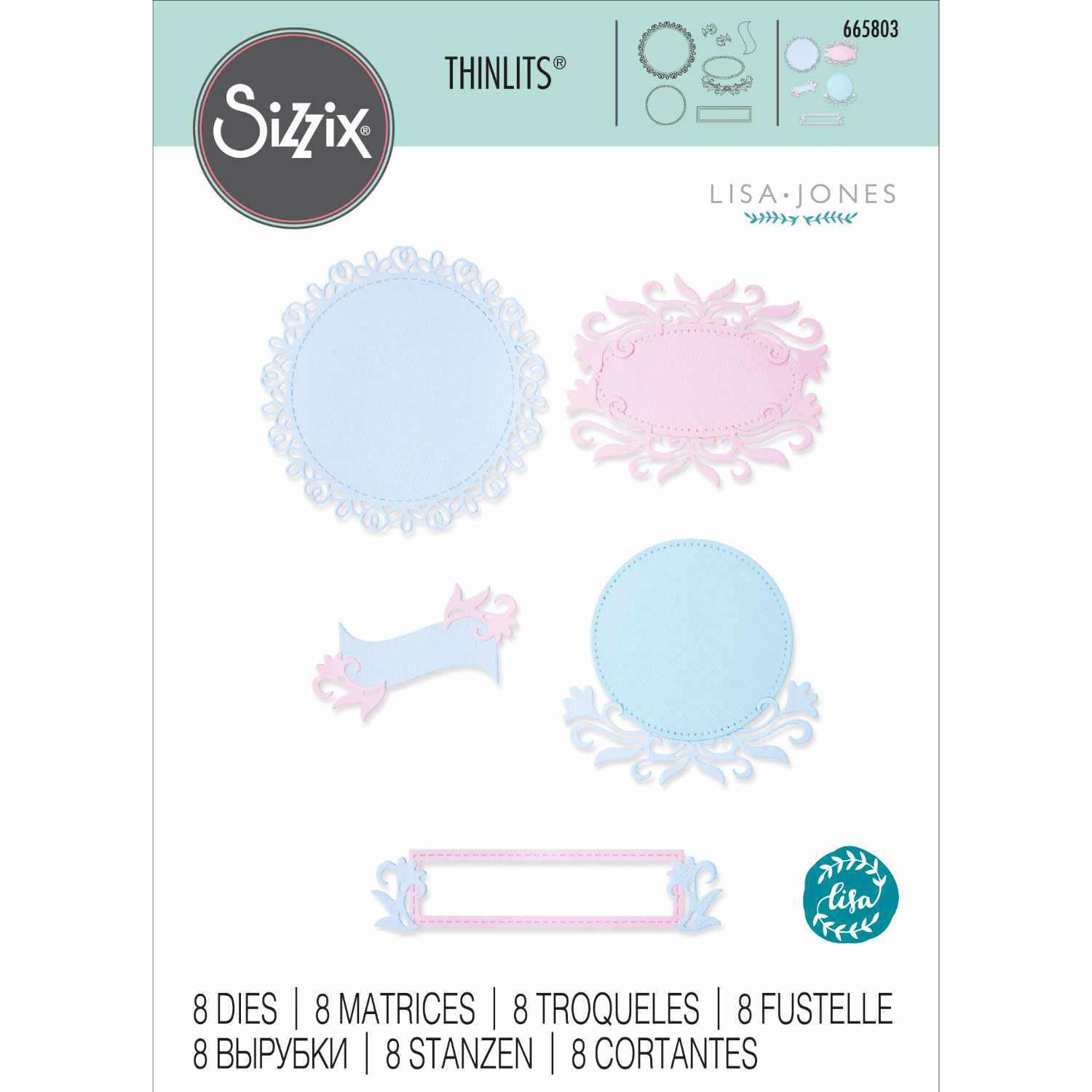 Thinlits Flourish Frames by Lisa Jones von idee. Creativmarkt