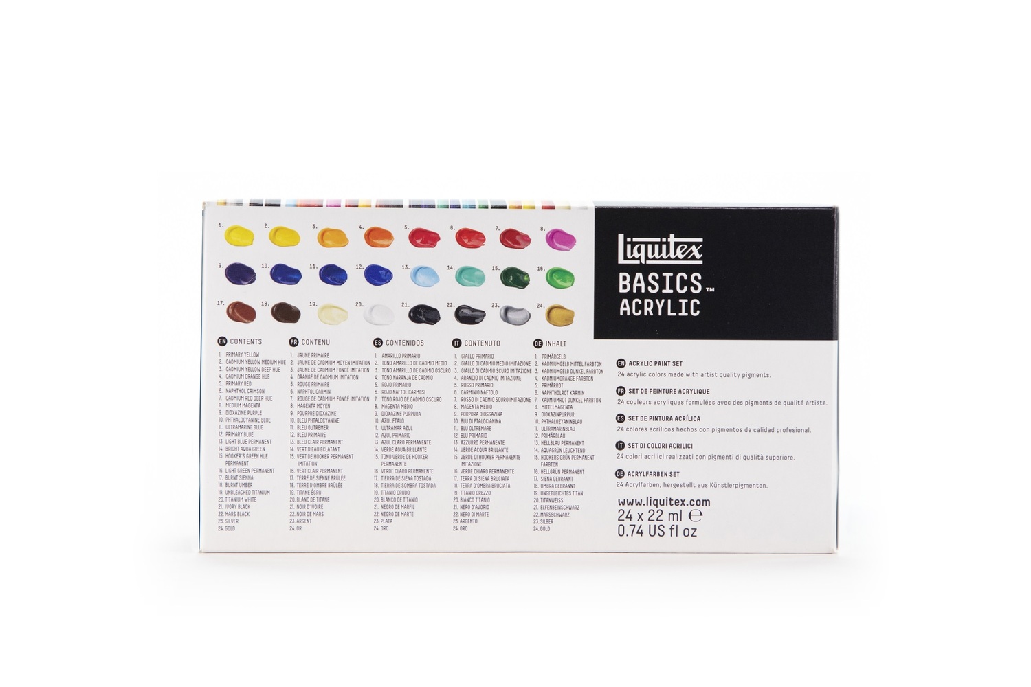 Basics Acrylfarben Set 24x22ml von COLART EUROPE 