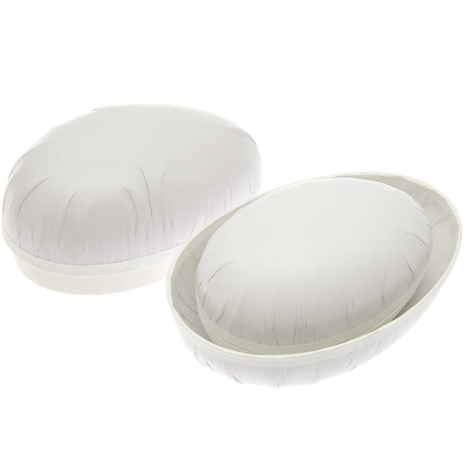 Pappmaché Eier weiß 9cm, 12cm & 15cm von Rico Design