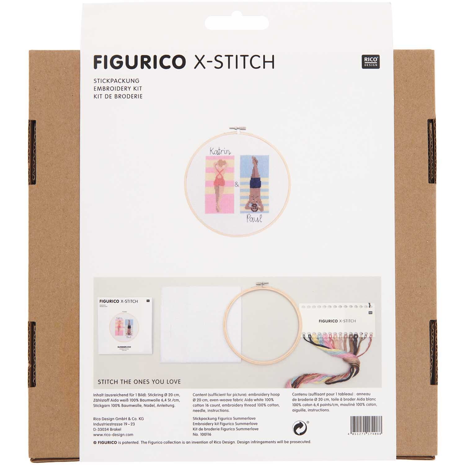 Figurico Stickpackung Summerlove 20cm von Rico Design