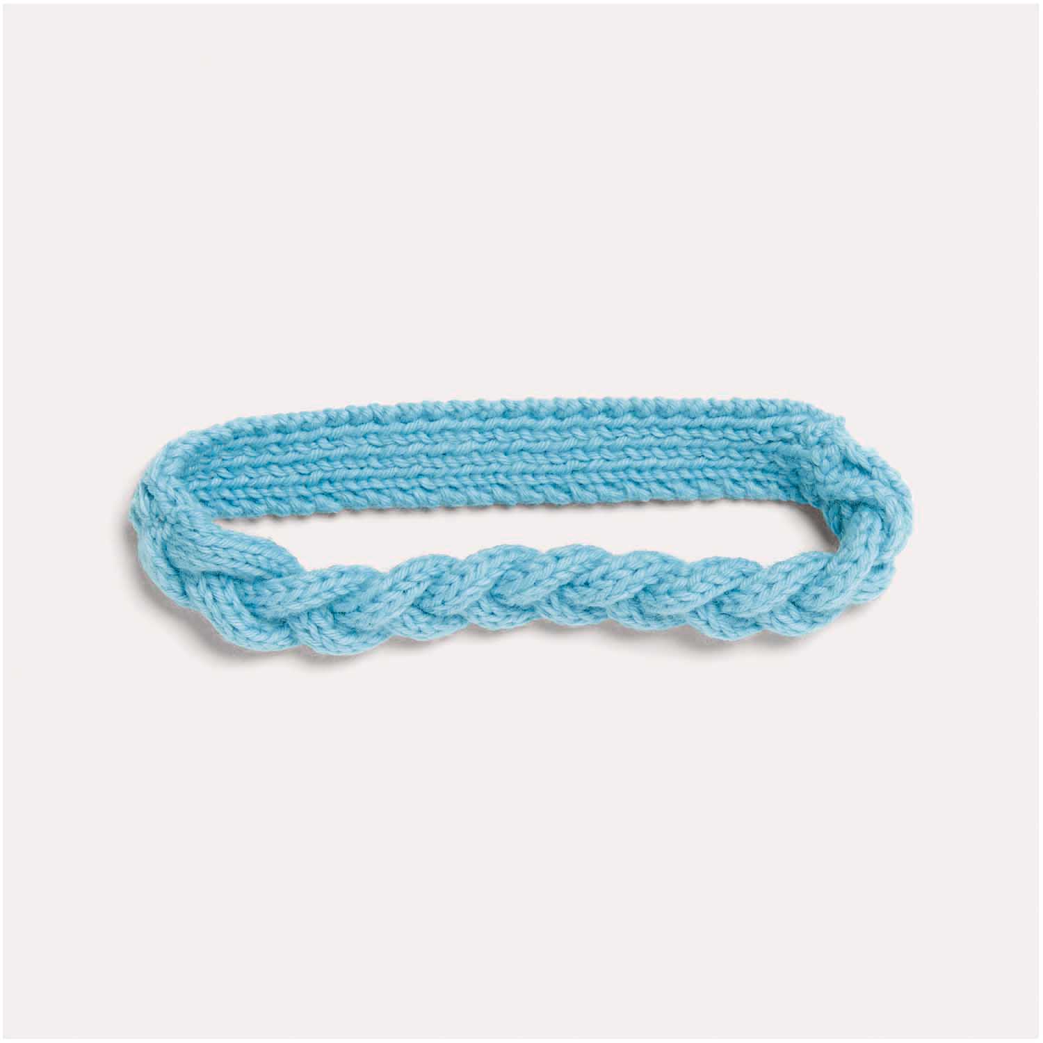Gestricktes Baby-Stirnband Blau: Modell 09aus dem Heft Rico Baby 038