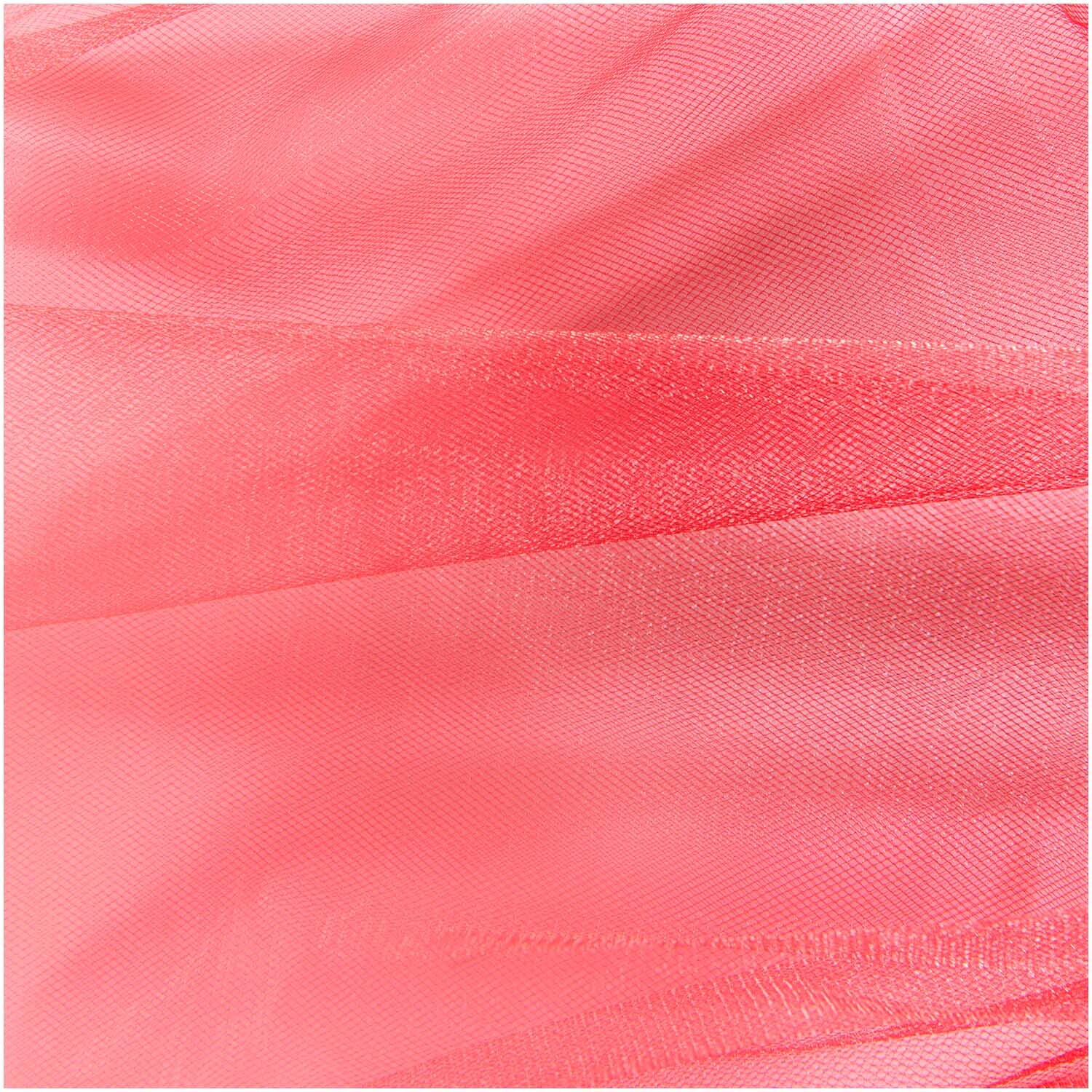 Tüll 50cm 5m von Rico Design in leuchtendem Rot, ideal für kreative Nähprojekte und Dekorationen.