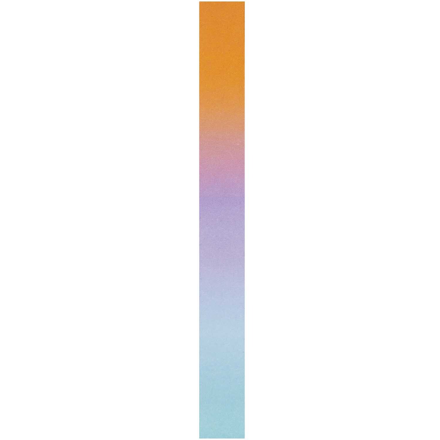 Paper Poetry Tape Regenbogen 15mm 10m zeigt ein pastellfarbenes Band von Rico Design mit sanften Farbverläufen.