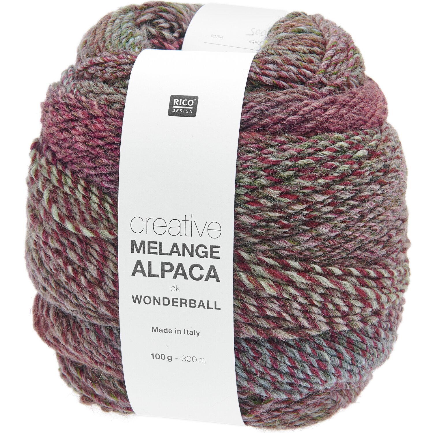Creative Melange Alpaca Wonderball dk, 100g, 300m, in der Farbe Forest von Rico Design. Ideal für Strickprojekte.
