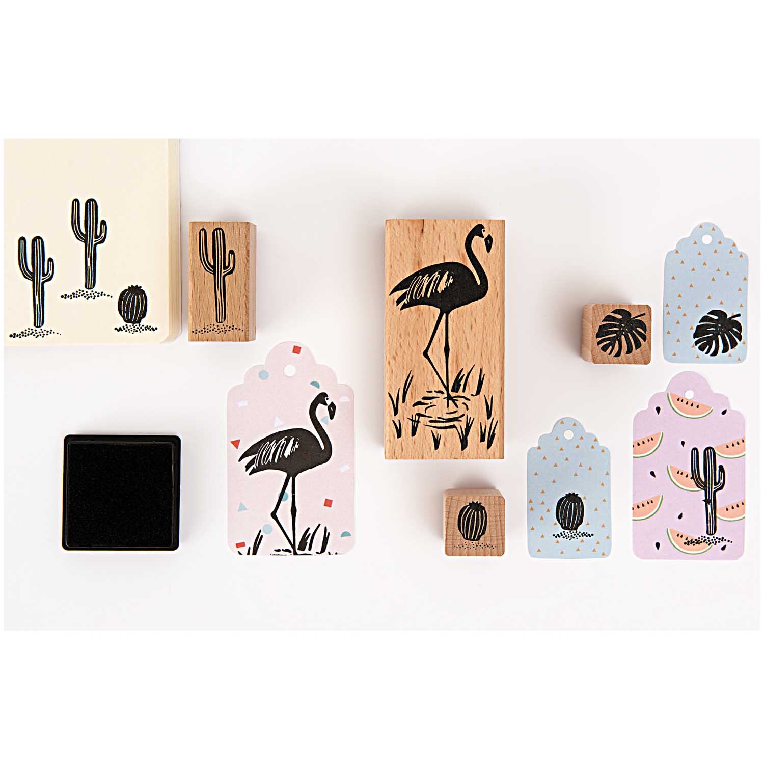 Paper Poetry Stempelset Tropical Spring Flamingo 5-teilig von Rico Design
