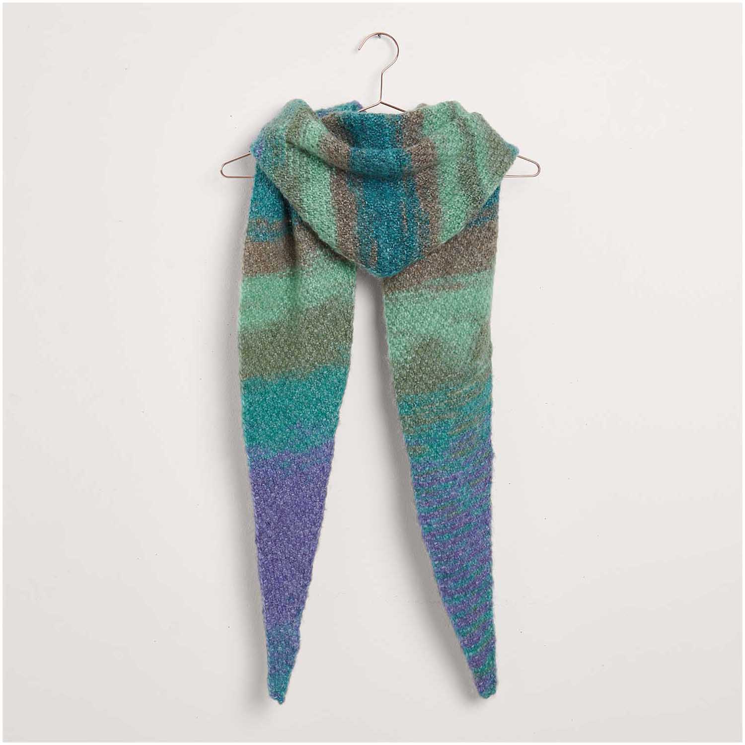 Gestricktes Dreieckstuch: Modell 21 aus dem Heft Creative Painted Power Special