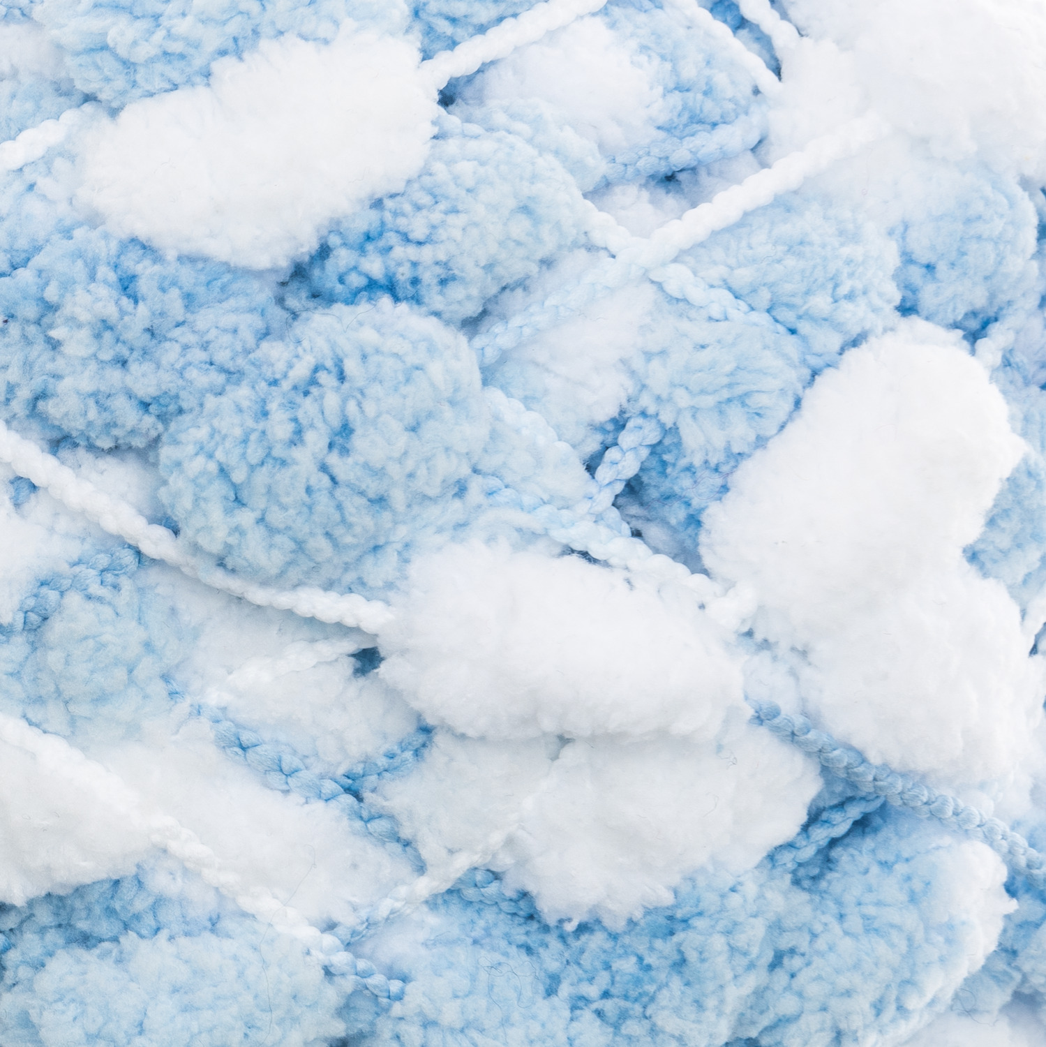Creative Pompon Print 200g Farbe Babyblau von Rico Design