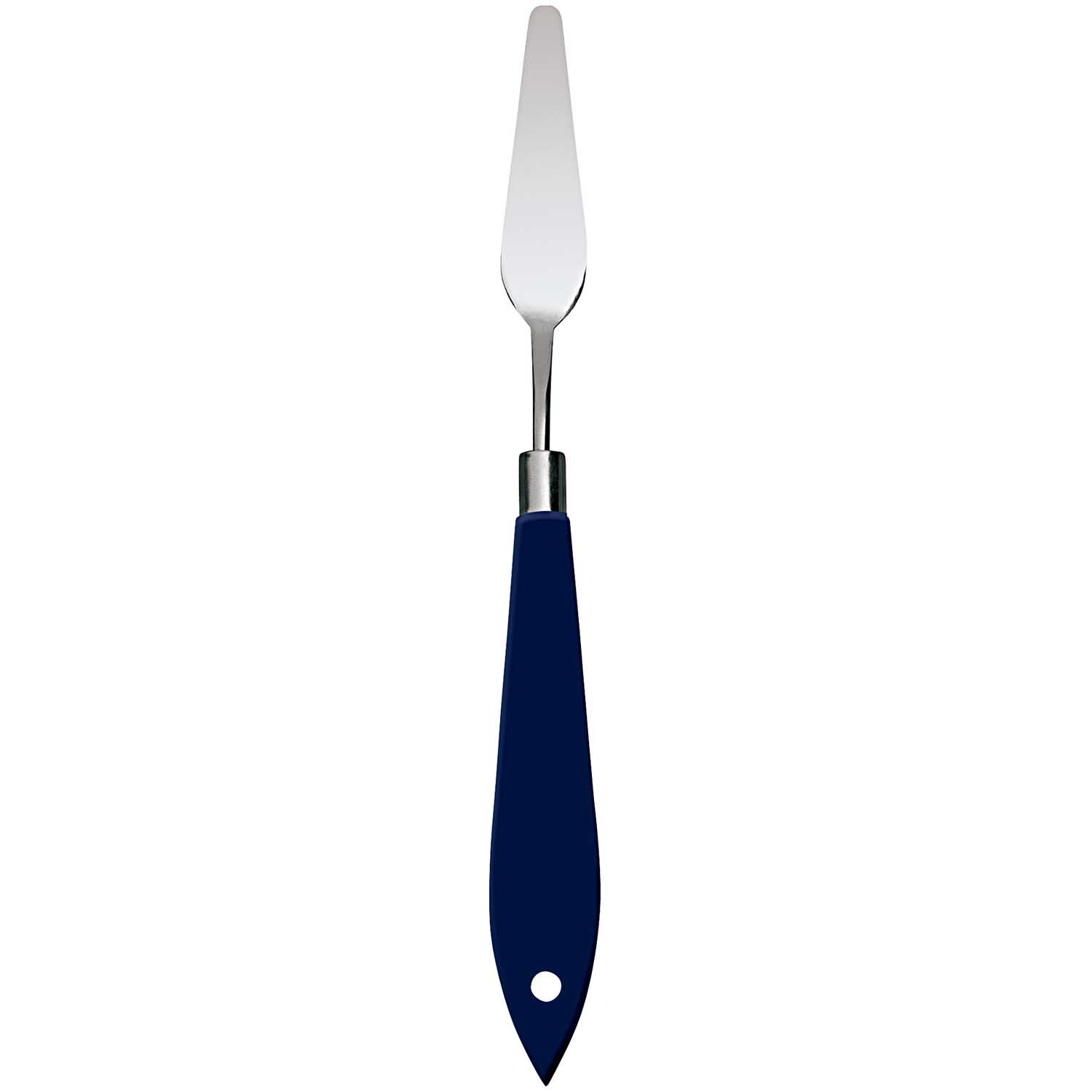 Spachtel blau Nr.7 mit ergonomischem Griff und schmaler Klinge, ideal für präzises Arbeiten.