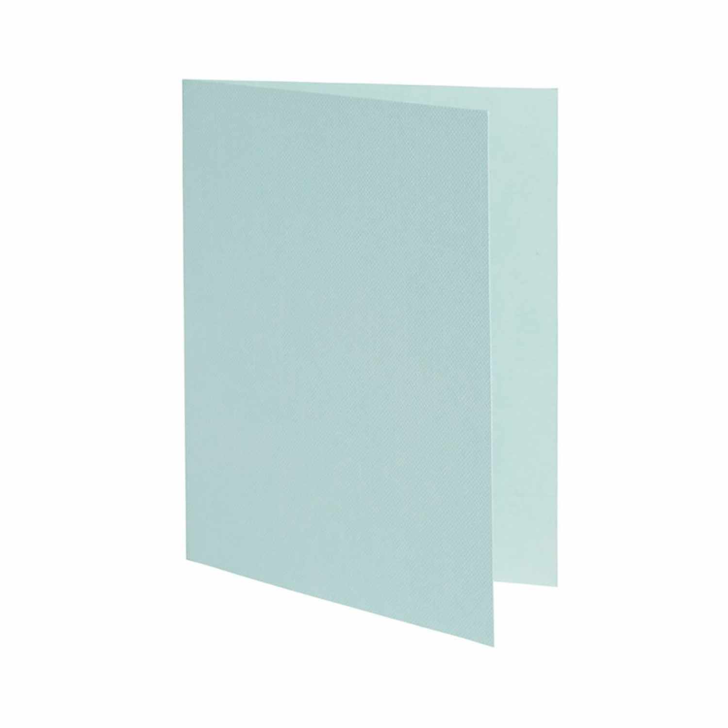 Joy Insert Card Kartenset 10,7x13,9cm 12 Stück, hellblau, von Cricut. Zeigt eine offene, leere Karte. Ideal für kreative Bastelprojekte.