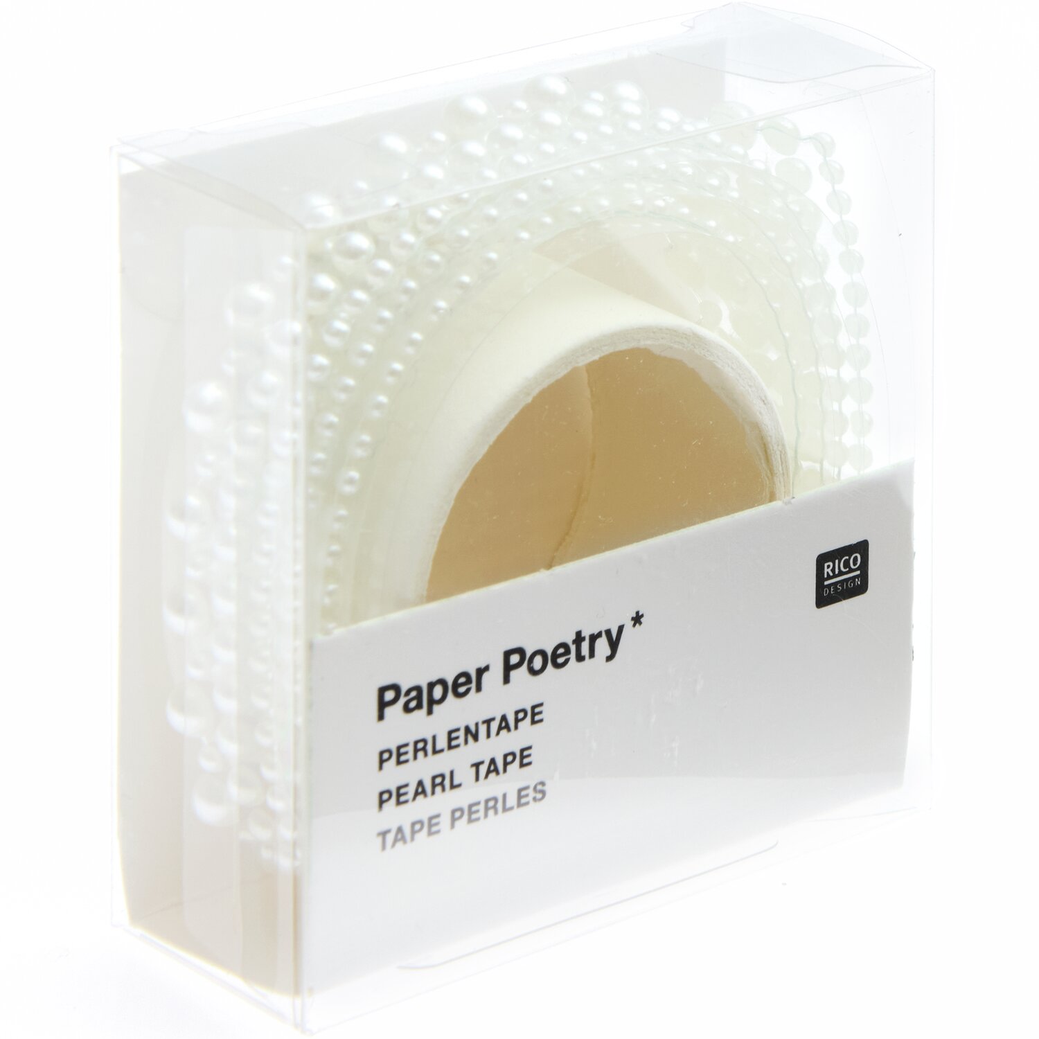 Paper Poetry Perlentape linear Offwhite 1,9x50cm von Rico Design
