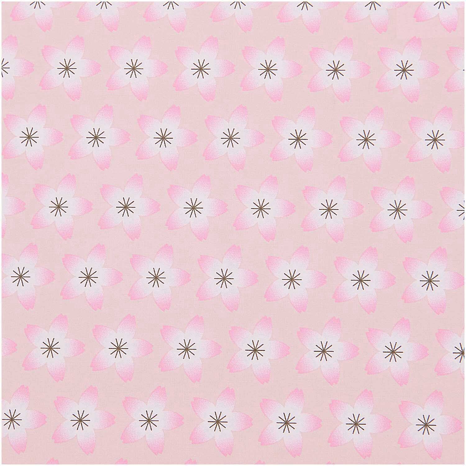 Meterware Baumwoll-Popelin rosa Kirschblüten von Rico Design zeigt zarte Blütenmuster auf rosa Hintergrund. Ideal für kreative Nähprojekte.