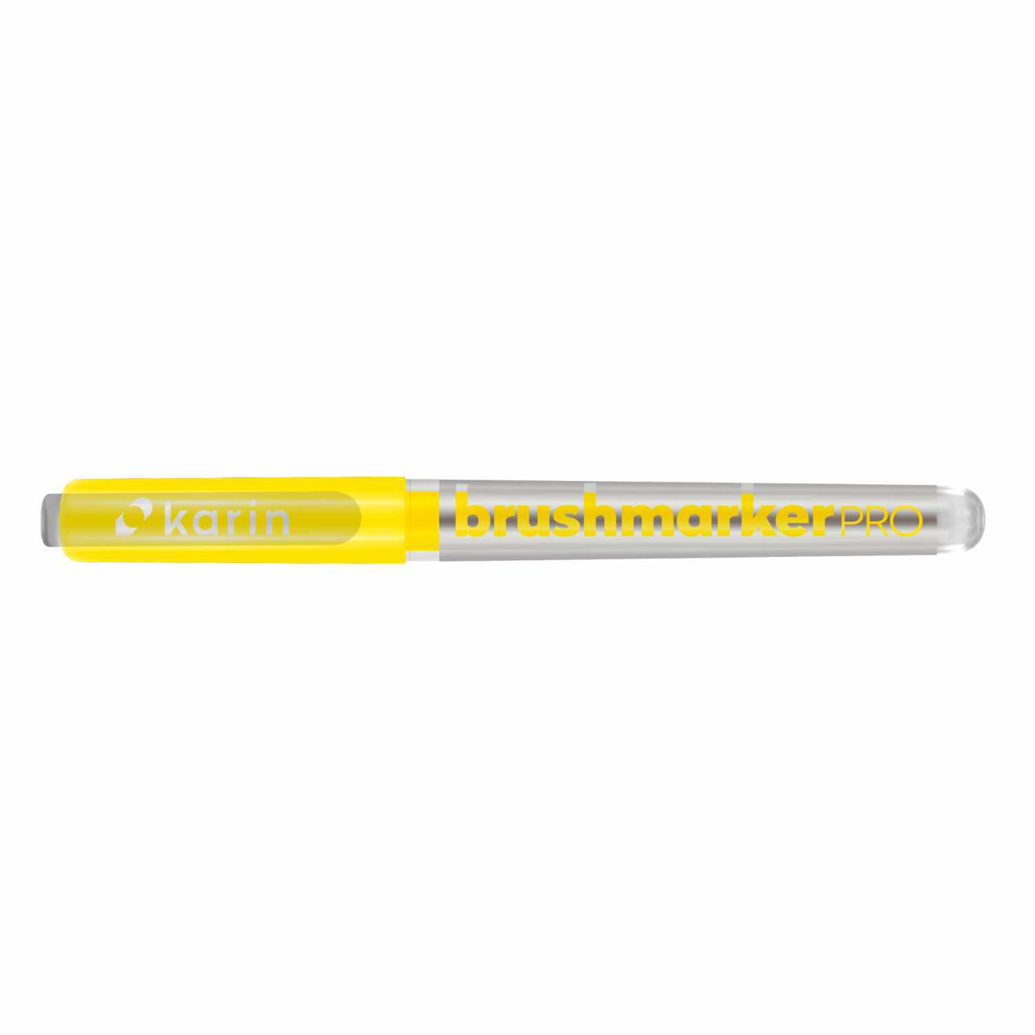 Brushmarker PRO in leuchtendem Gelb von karin, ideal für kreative Projekte und präzises Zeichnen.