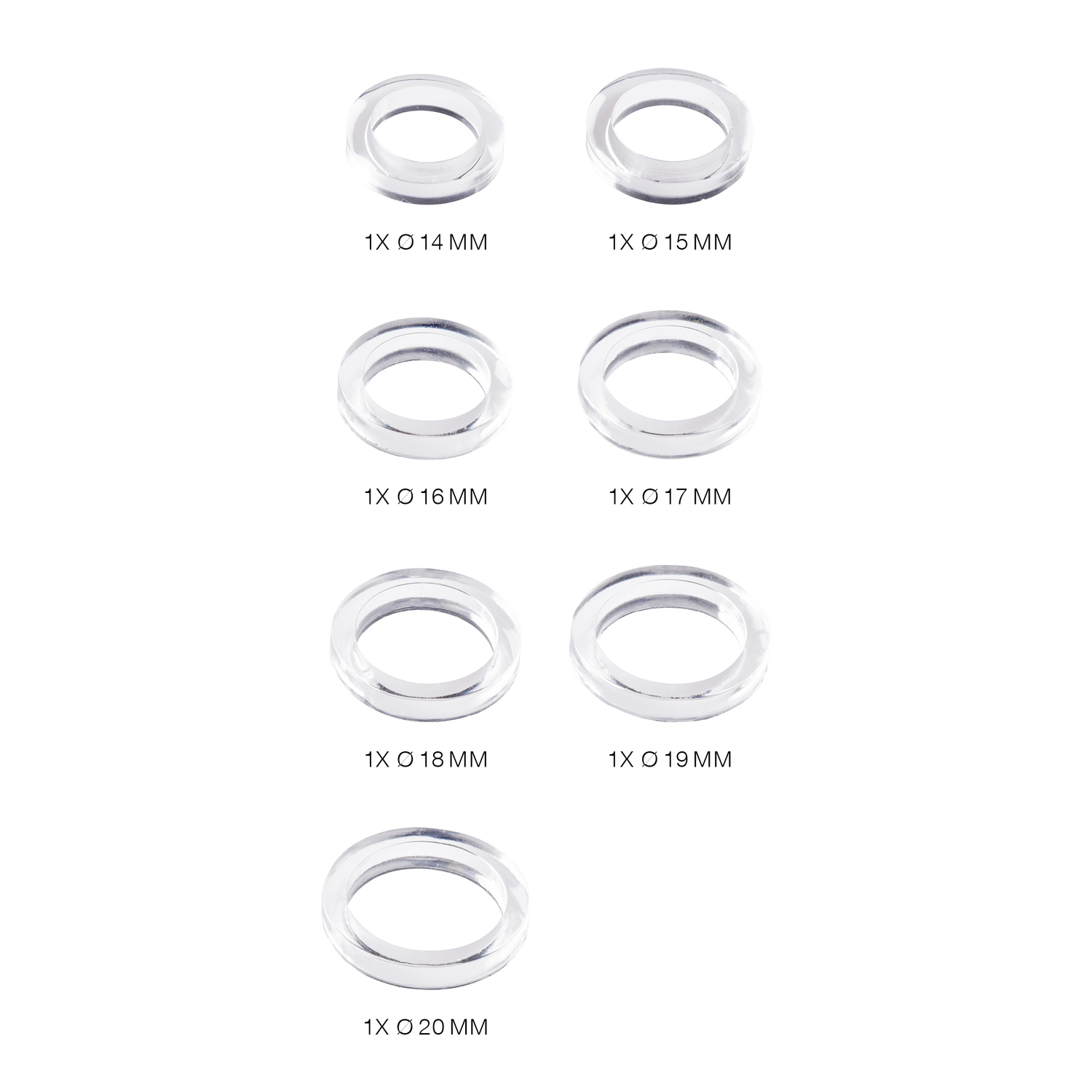 Silikon Gießform Ringe schmal von Rico Design