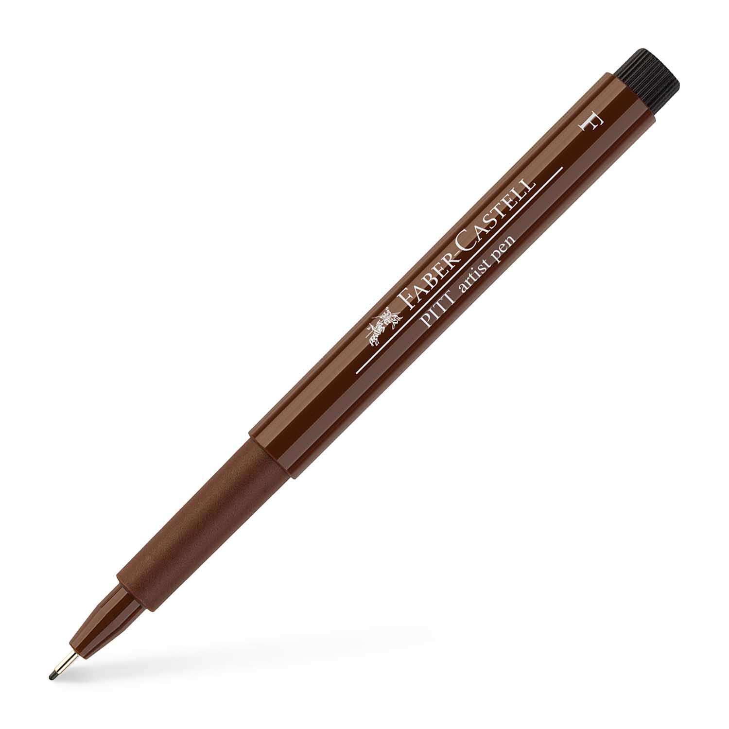 PITT artist pen fine von Faber Castell in Sepia Dkl., ideal für präzises Zeichnen und Skizzieren.