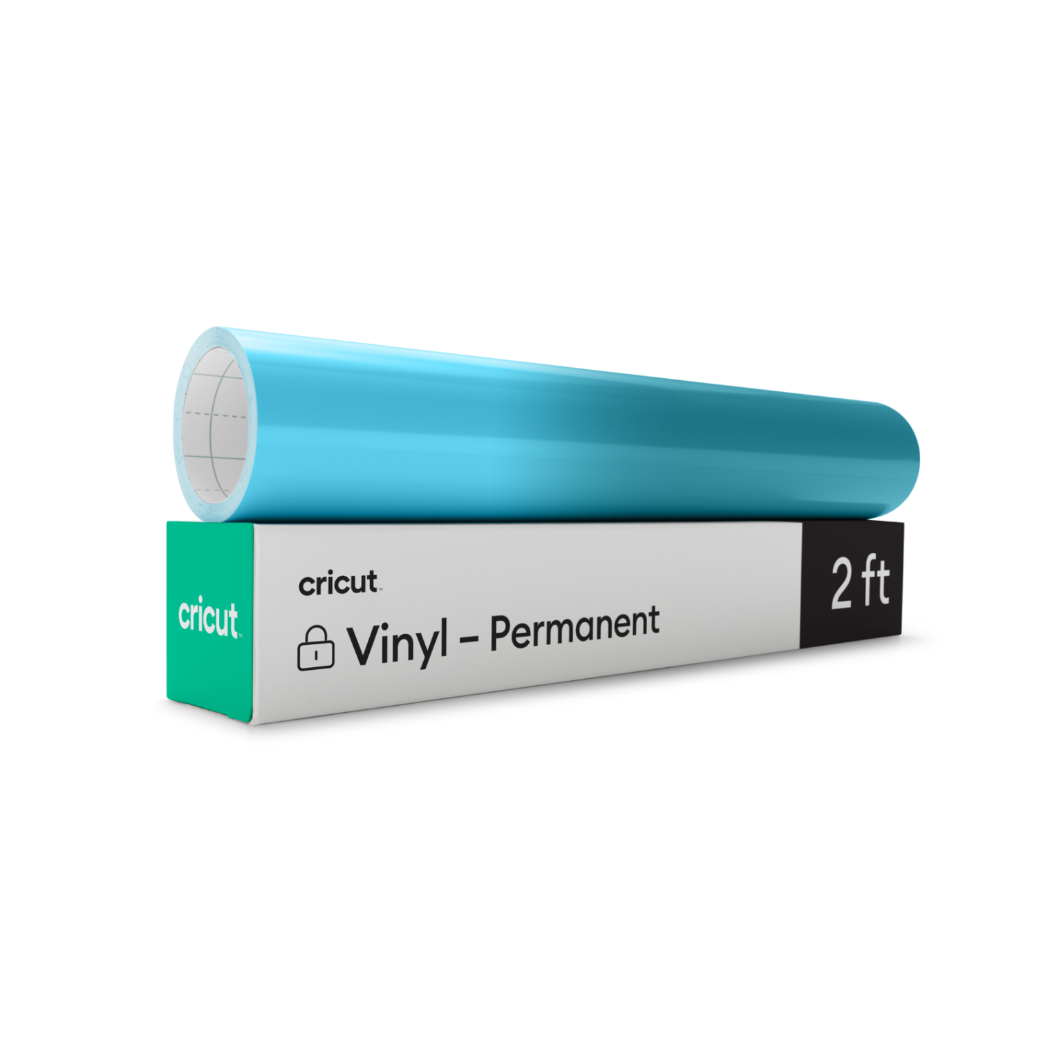 Color change Vinyl HOT Permanent: Blaues Cricut Vinyl, 30x60cm, auf Verpackung mit Aufschrift "Vinyl - Permanent". Ideal für kreative Projekte.