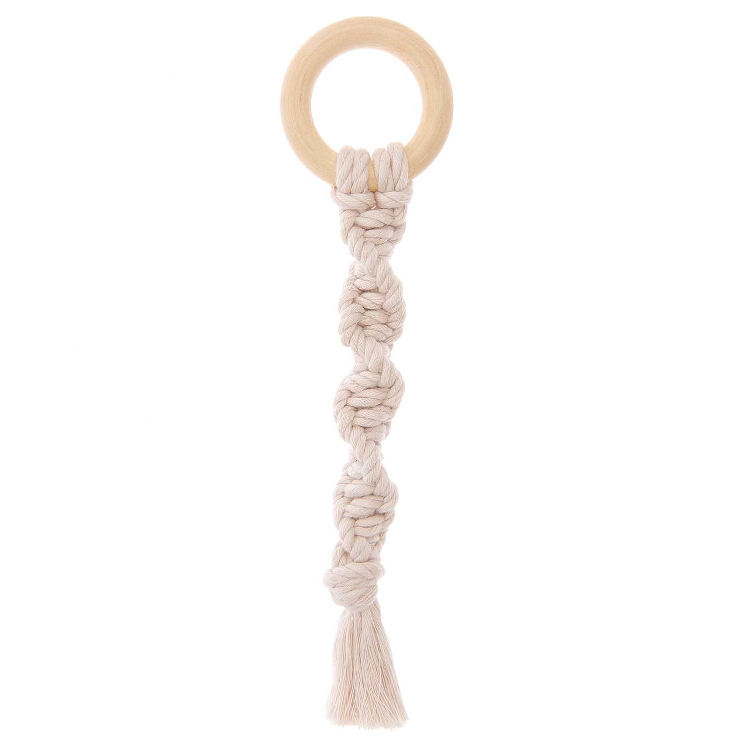 Makramee Set Dekoring aus natürlichem Garn, ideal für kreative DIY-Projekte und stilvolle Wohnaccessoires.