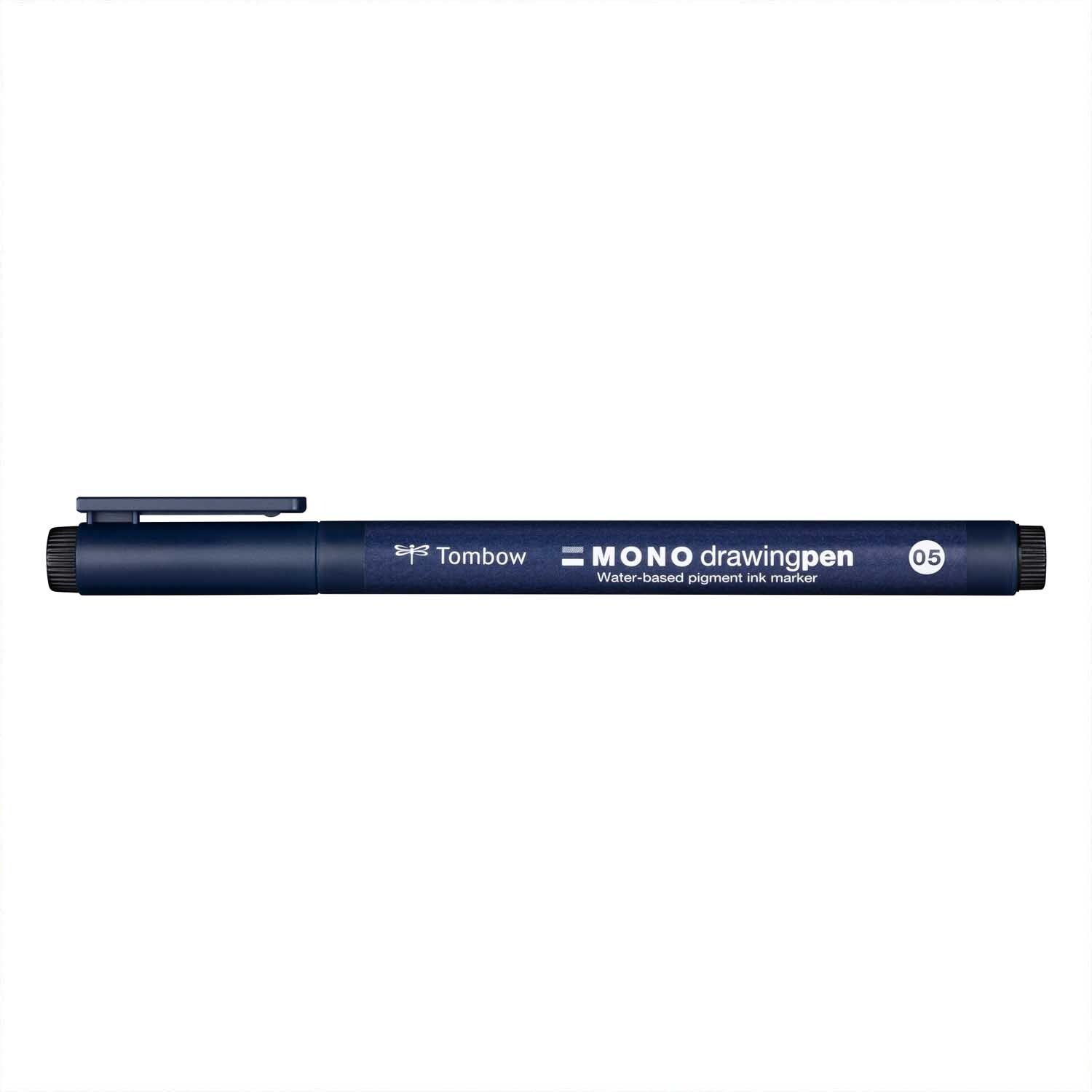 Fineliner MONO drawing Pen 0,5mm von Tombow, ideal für präzises Zeichnen, schwarze Tinte.