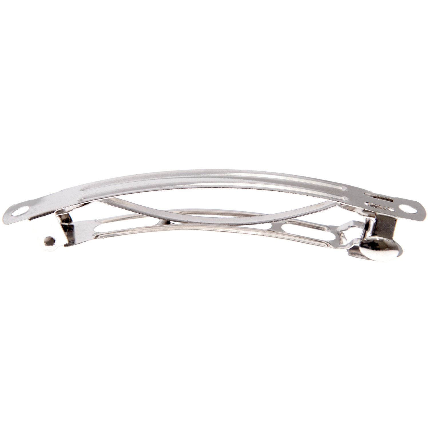 Haarspange von Rico Design, silberfarben, 7cm, 3 Stück. Metallspange mit elegantem Design.