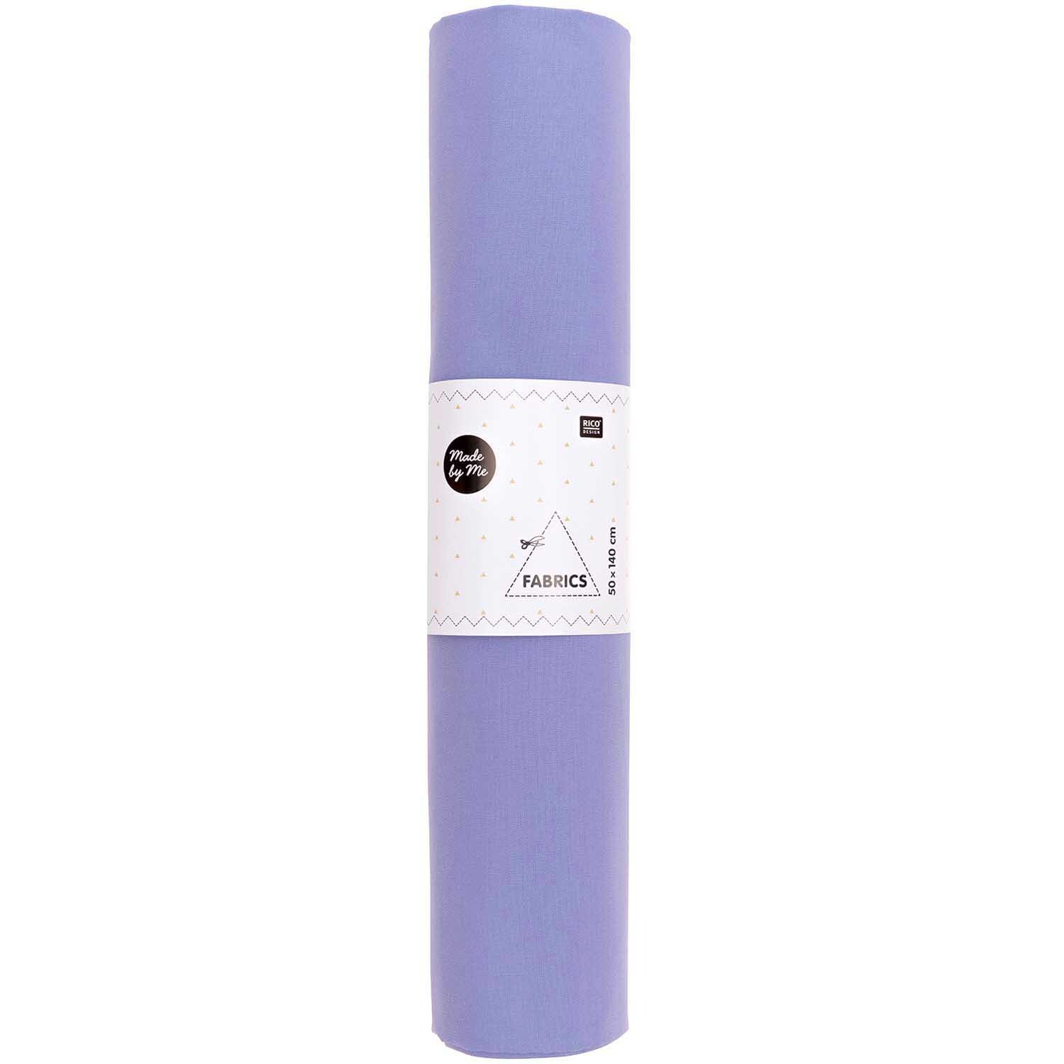 Stoffabschnitt Baumwollstoff uni lila 50x140cm von Rico Design