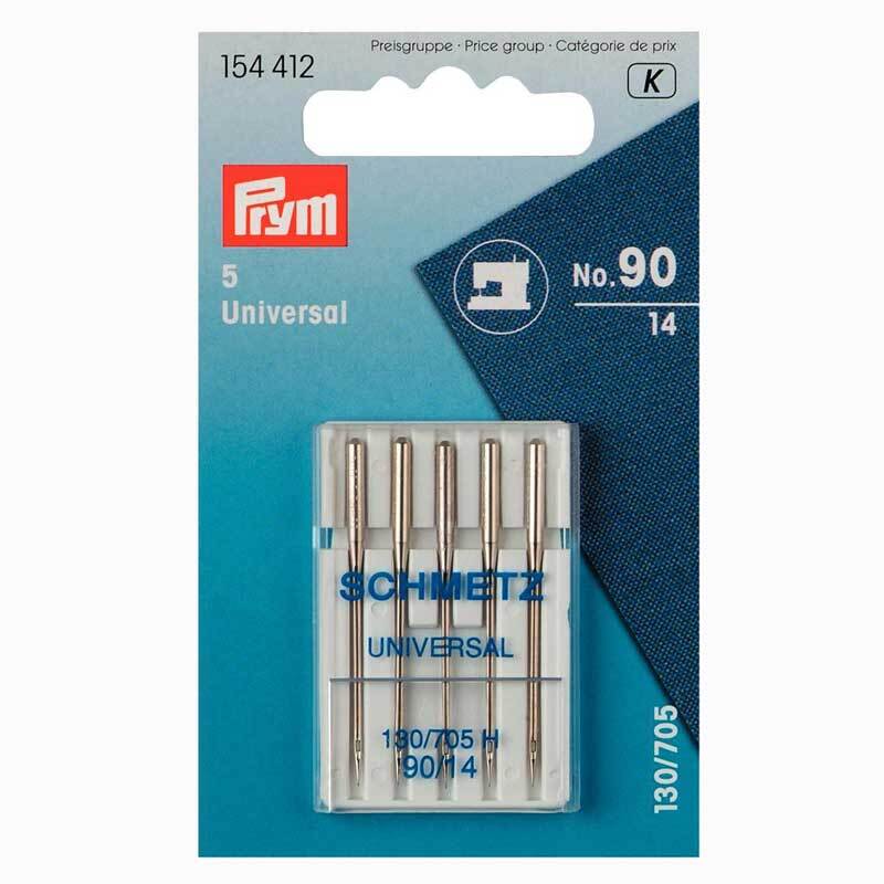 Nähmaschinennadeln 130/705 Standard Nr.90 5 Stück von Prym in einer blauen Verpackung.
