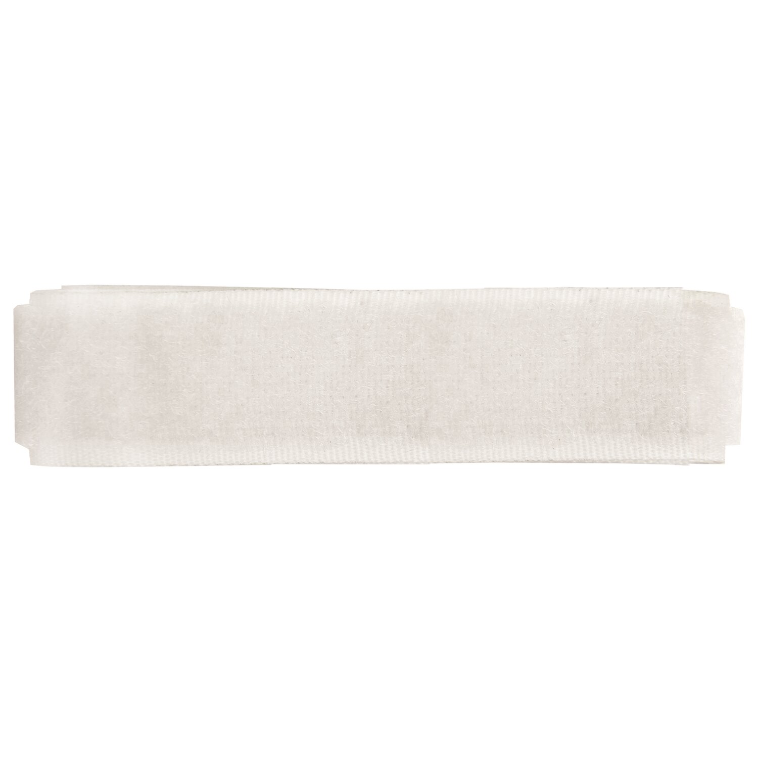 Klettband zum Annähen weiß 50cm von Rico Design, flaches Nähzubehör für Kleidung, Heimtextilien und kreative DIY-Projekte auf hellem Hintergrund.