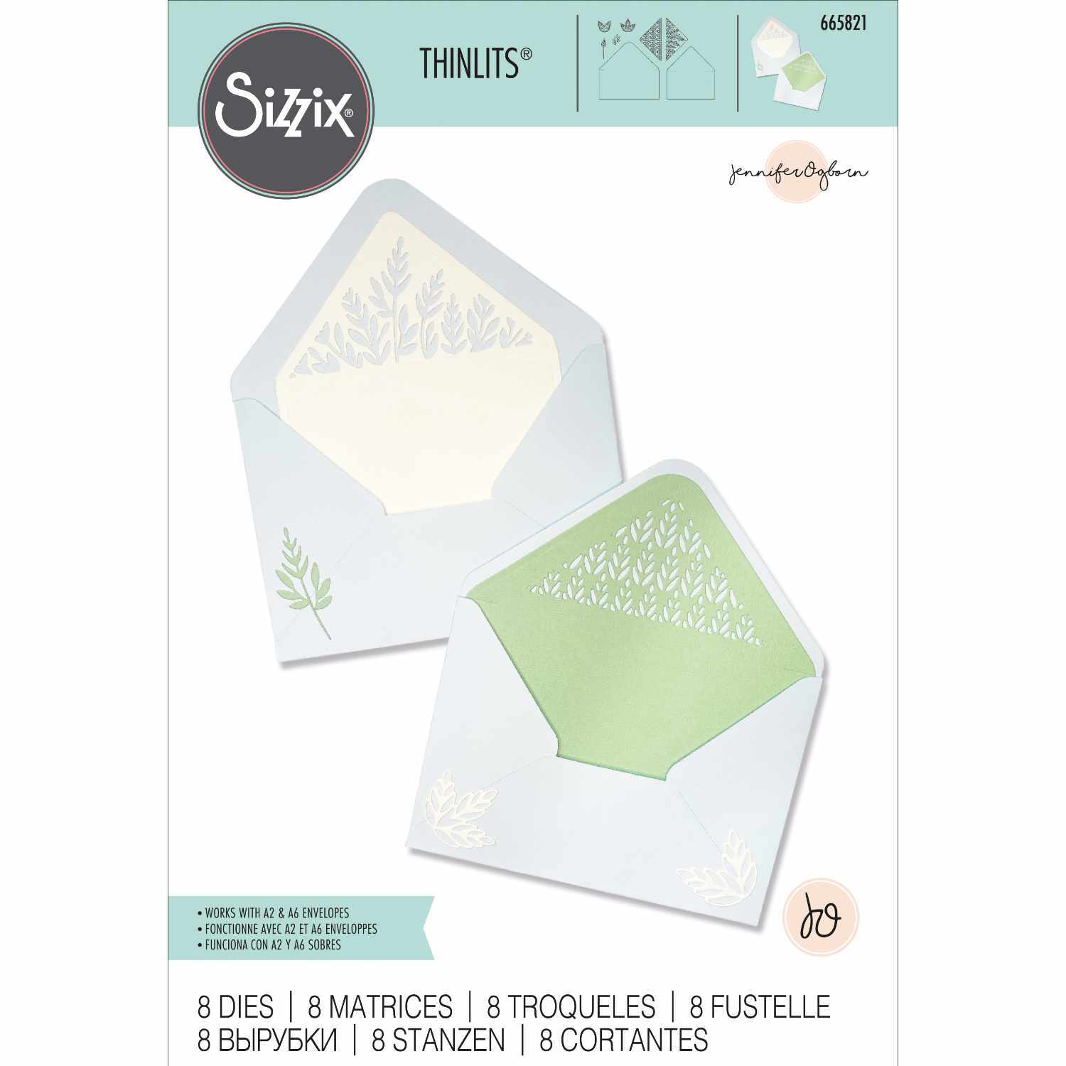 Thinlits Die Botanic Envelope Liners by Jennifer Ogborn von idee. Creativmarkt