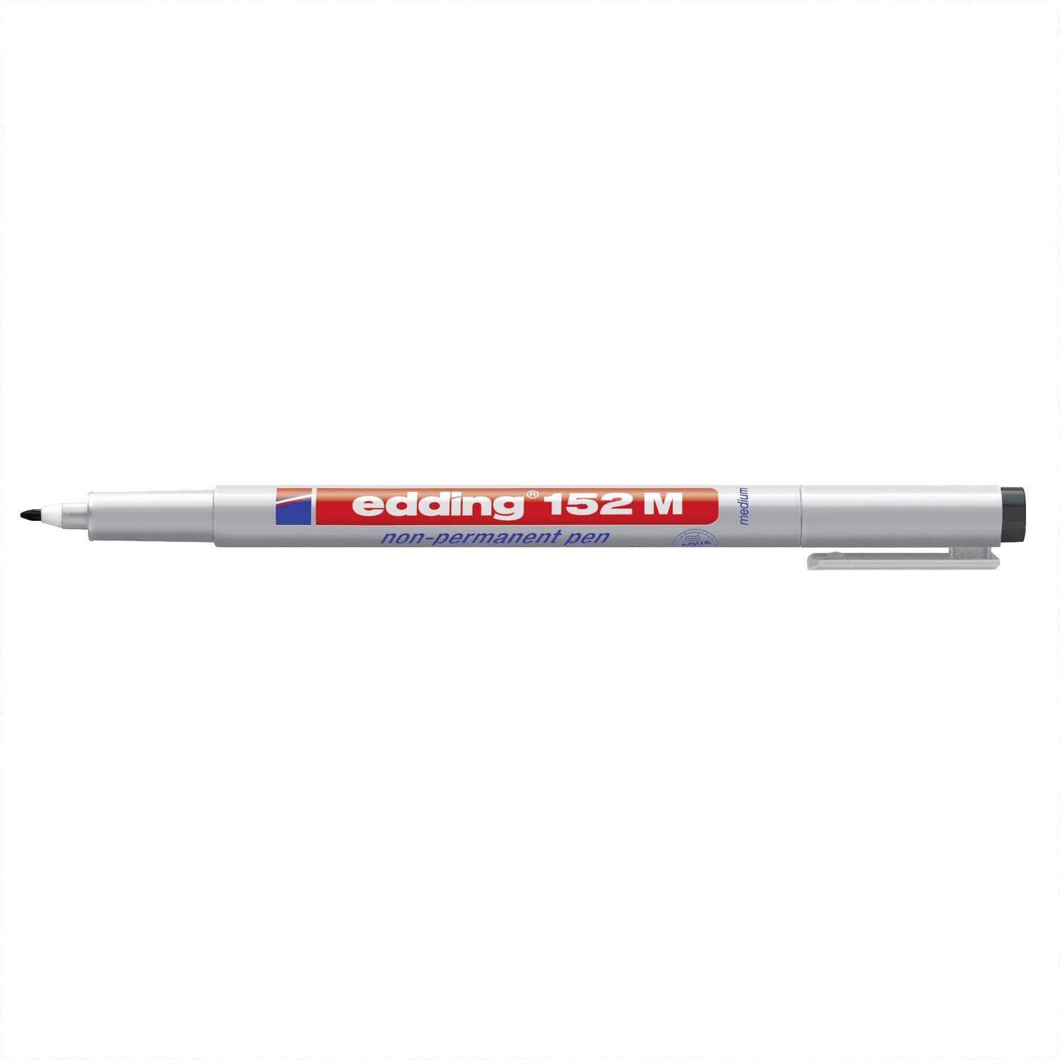 OHP-Marker non-permanent schwarz von edding, schlanker Stift mit feiner Spitze, ideal für Präsentationen.