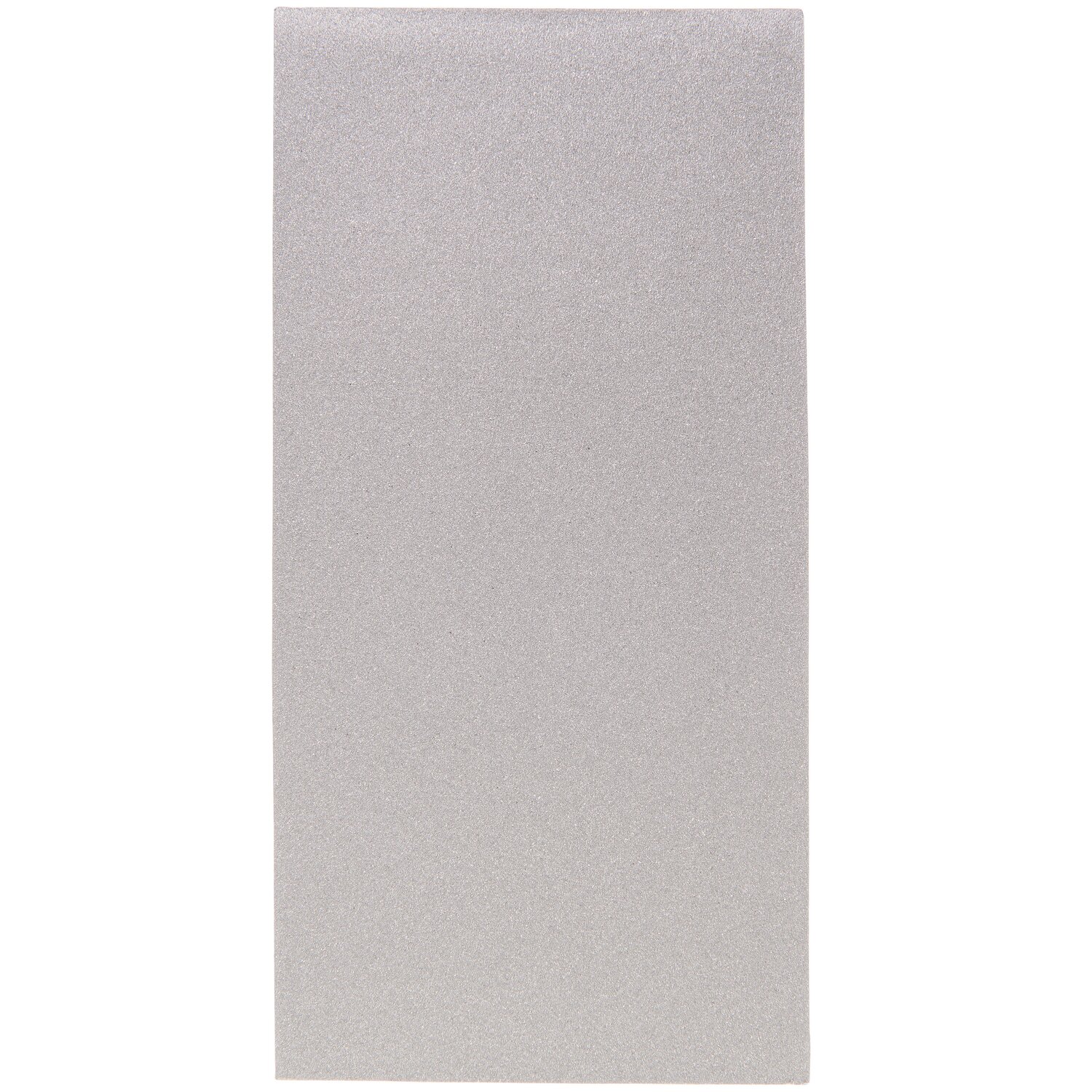 Wachsplatte, glatte rechteckige Bastelplatte von Rico Design in schimmerndem Silber Metallic, Format 24x11cm, ideal zum kreativen Verzieren von Kerzen