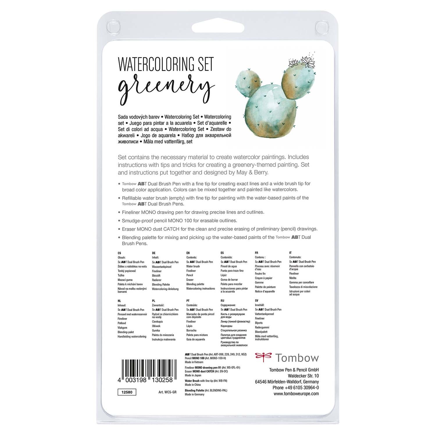 Tombow Watercoloring Set Greenery von H. Schmincke & Co. 