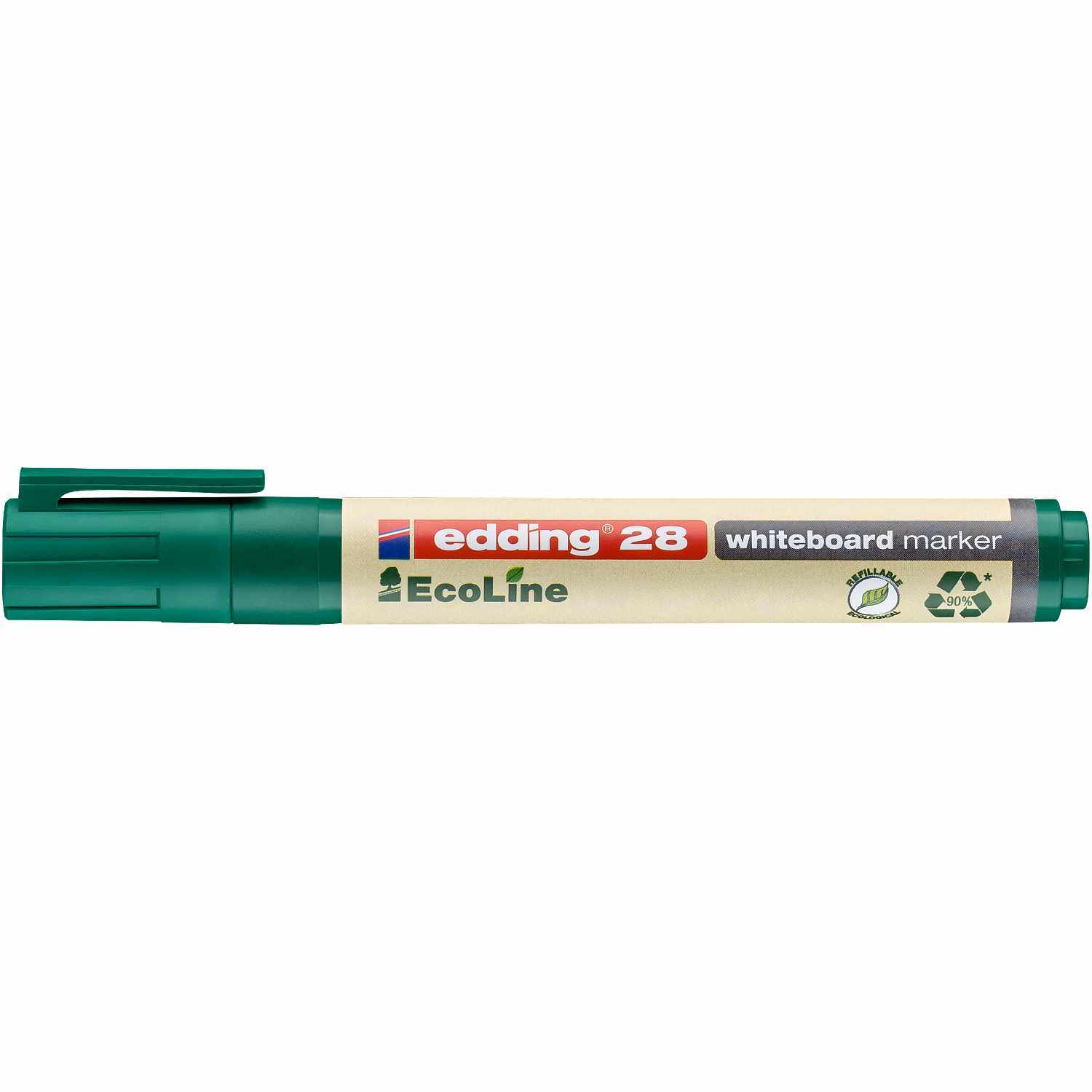 28 EcoLine Whiteboardmarker 1,5-3mm Farbe Grün von edding International 