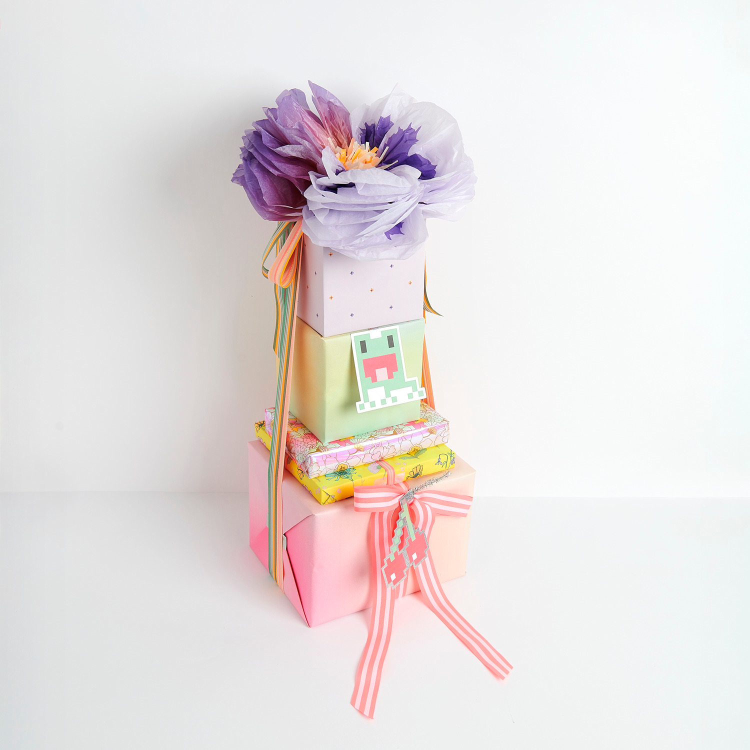 Seidenpapierblumen Stiefmütterchen Lila Ø28cm 2 Stück von Rico Design