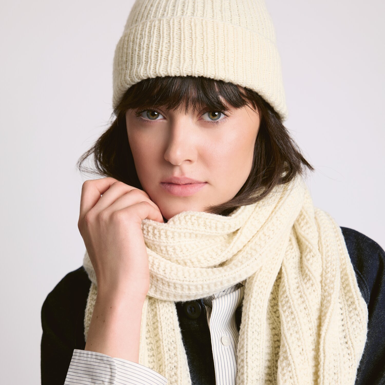 Strickset Schal Modell 07 aus Luxury Knits - Premium Natural Fibres von Rico Design