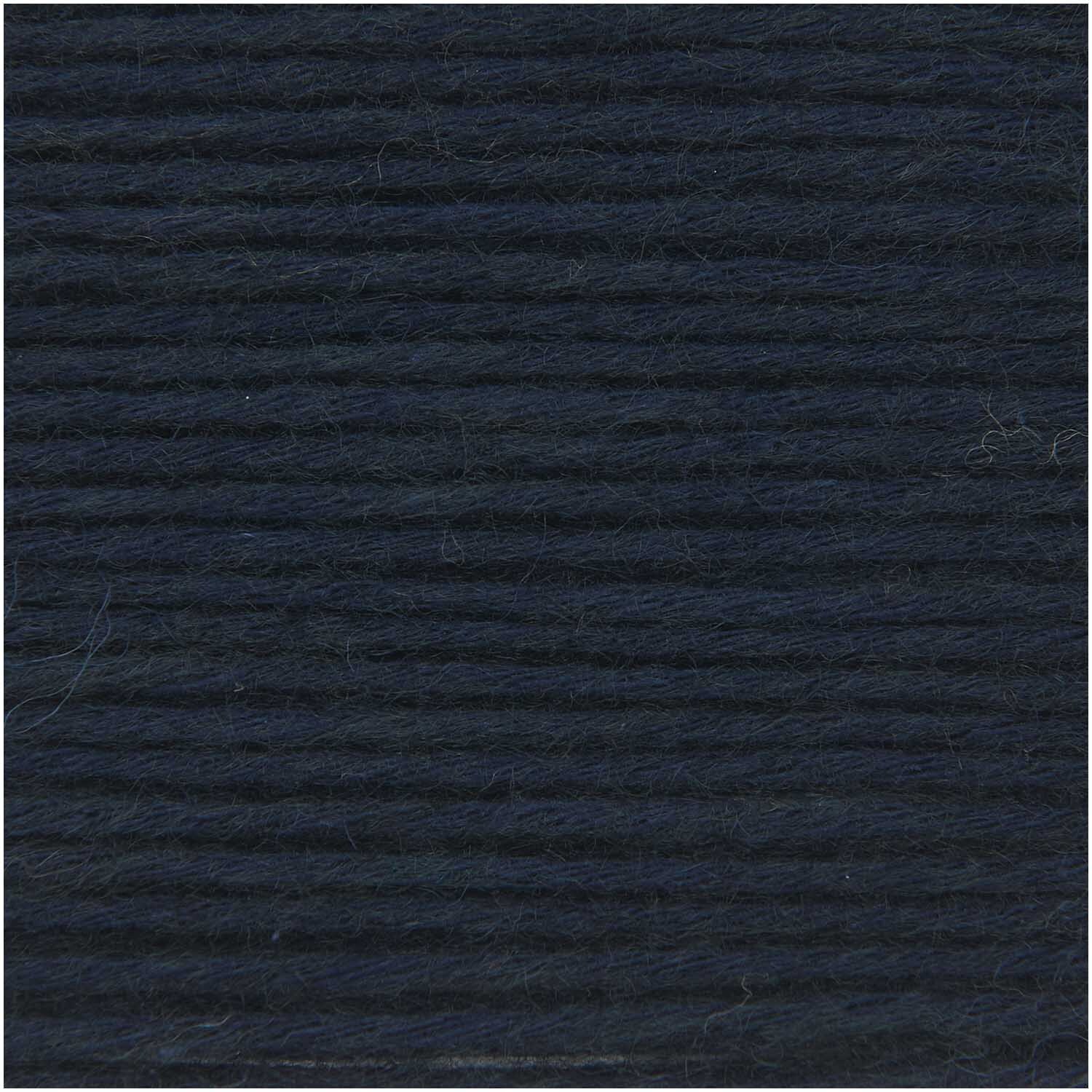 Creative Cotton Fleece dk von Rico Design in Marineblau, 100g, 250m. Weiches Garn, ideal für Strickprojekte.