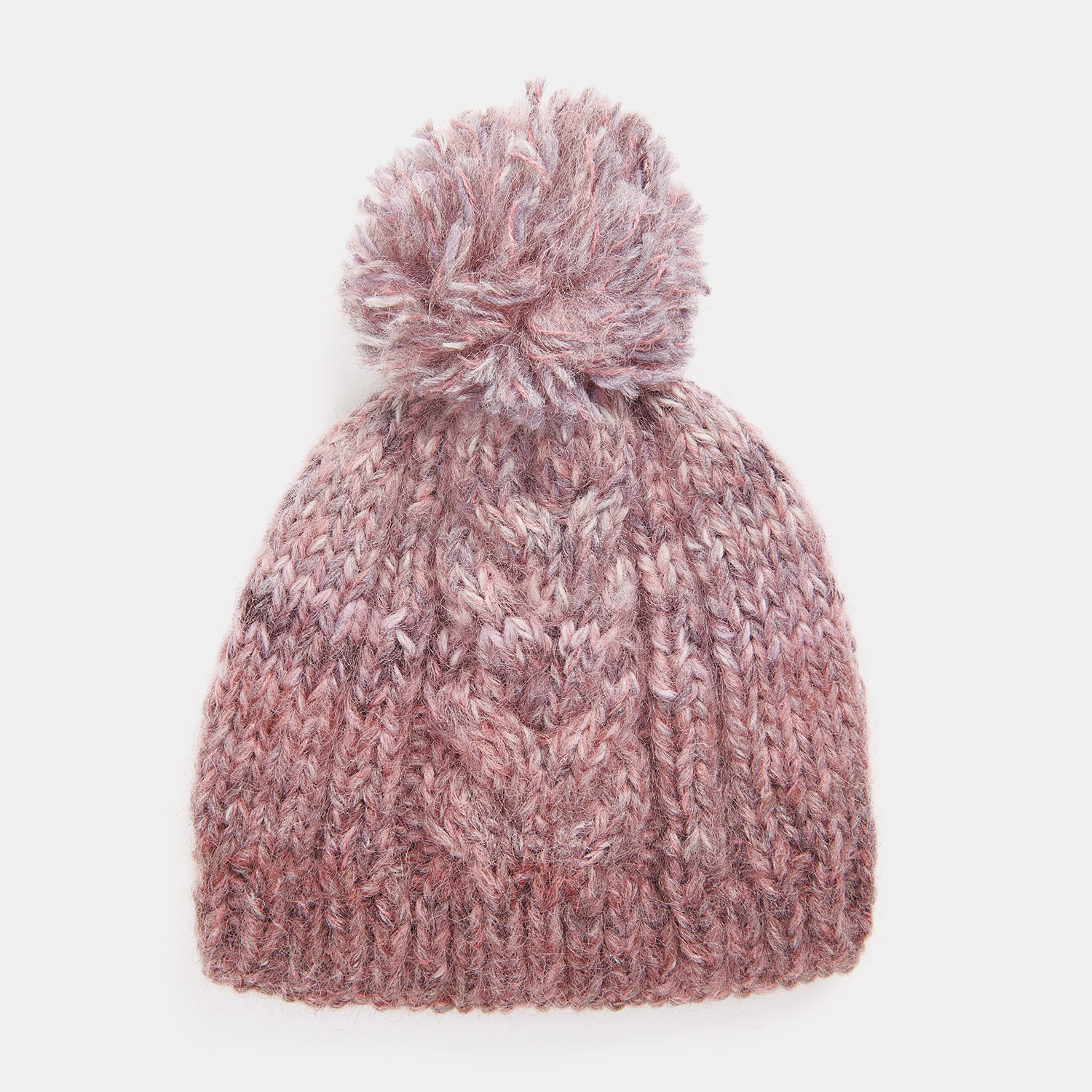 Strickanleitung Mütze aus Creative Mohair Melange: Weiche, melierte Mütze mit Bommel, ideal für kalte Tage.