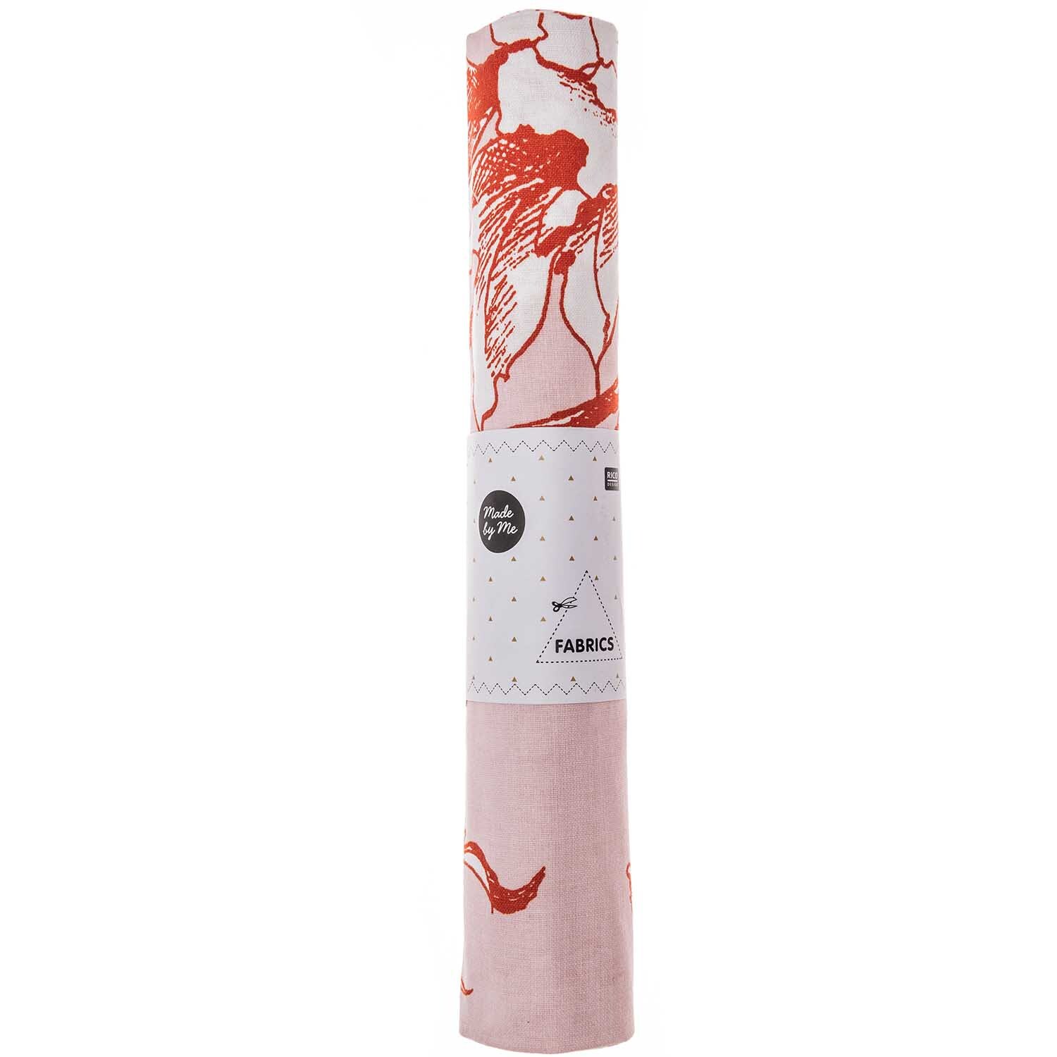 Stoff Kirschblüte puder-orange 50x140cm von Rico Design