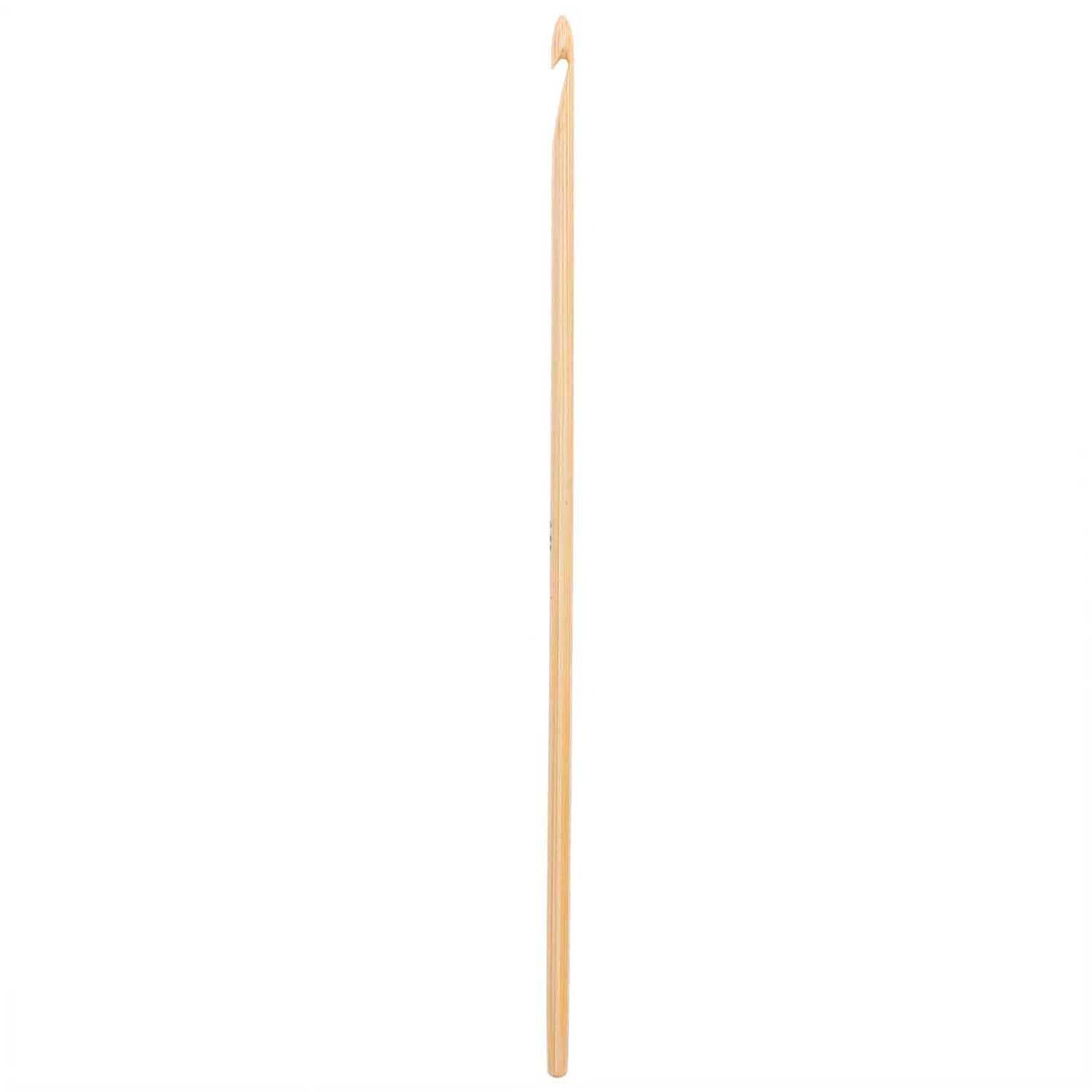 Baby Merino Häkelnadel Bambus von Rico Design, aus hellem Bambus, ideal für feine Handarbeiten.